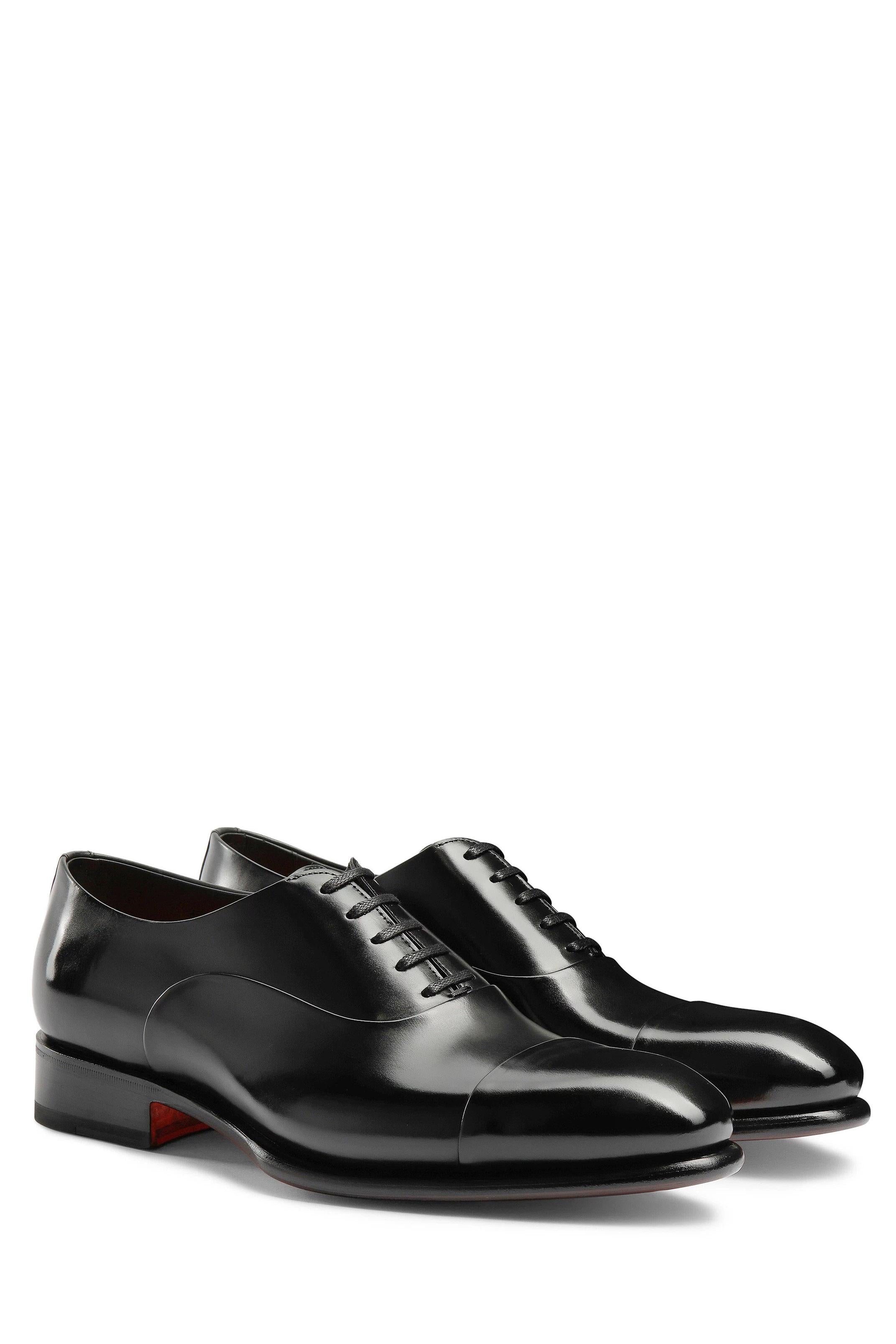 Santoni Scarpa stringata oxford in pelle anticata mod. Isaac MCCR12621MC1HVVD N01 