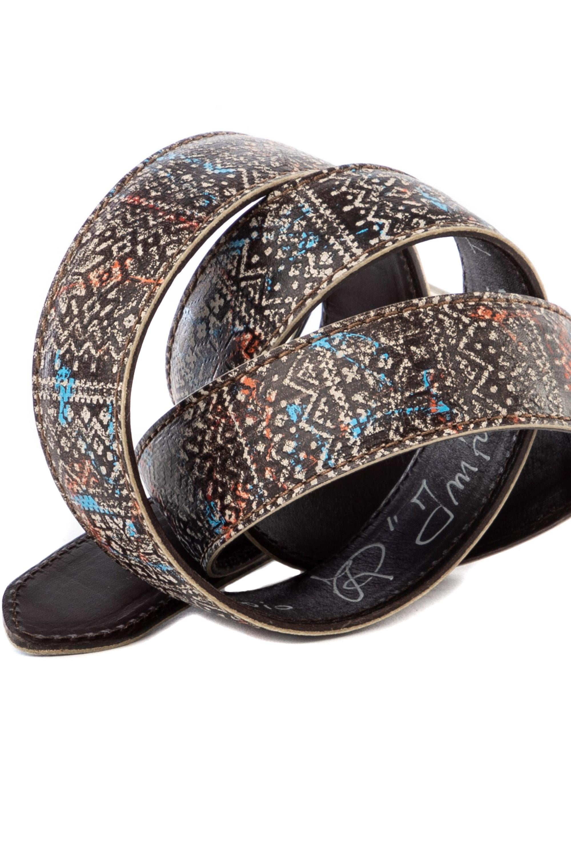 Artigianato Italiano Cintura artigianale in pelle "Impressioni" IMPRESSIONI MLTCLR 