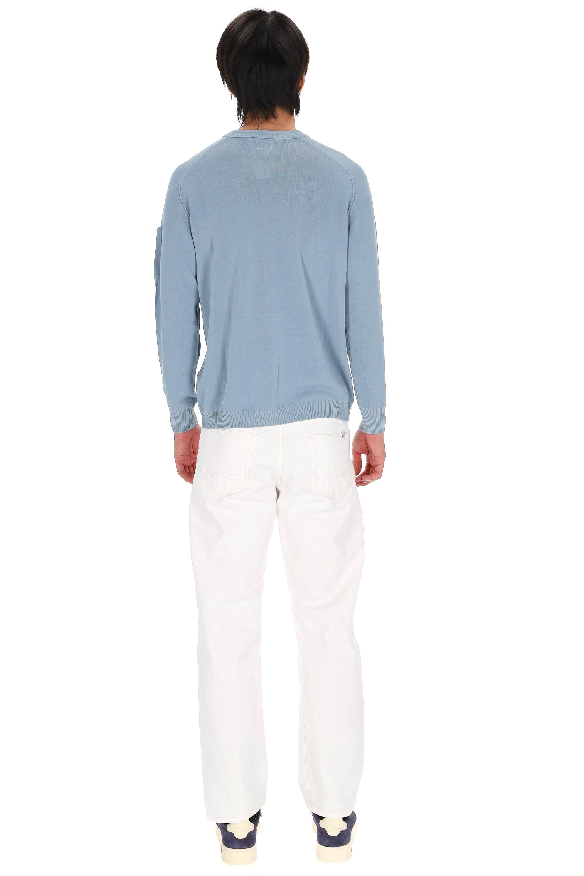 CP Company Maglia girocollo in cotone crepe 20CMKN105A 006323O 809 