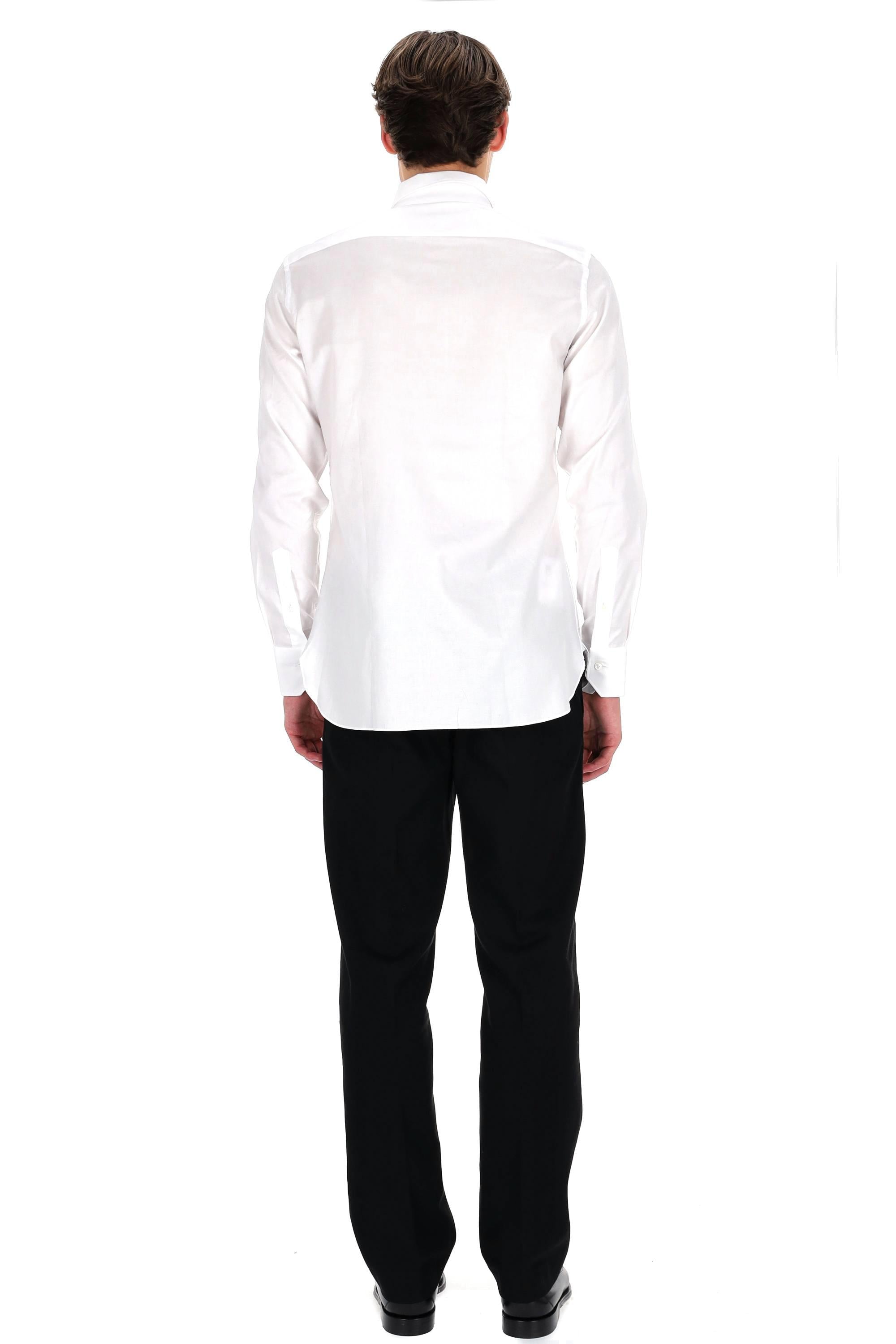 Zegna Camicia in oxford di cotone 201620A2-9MS0JI 100 