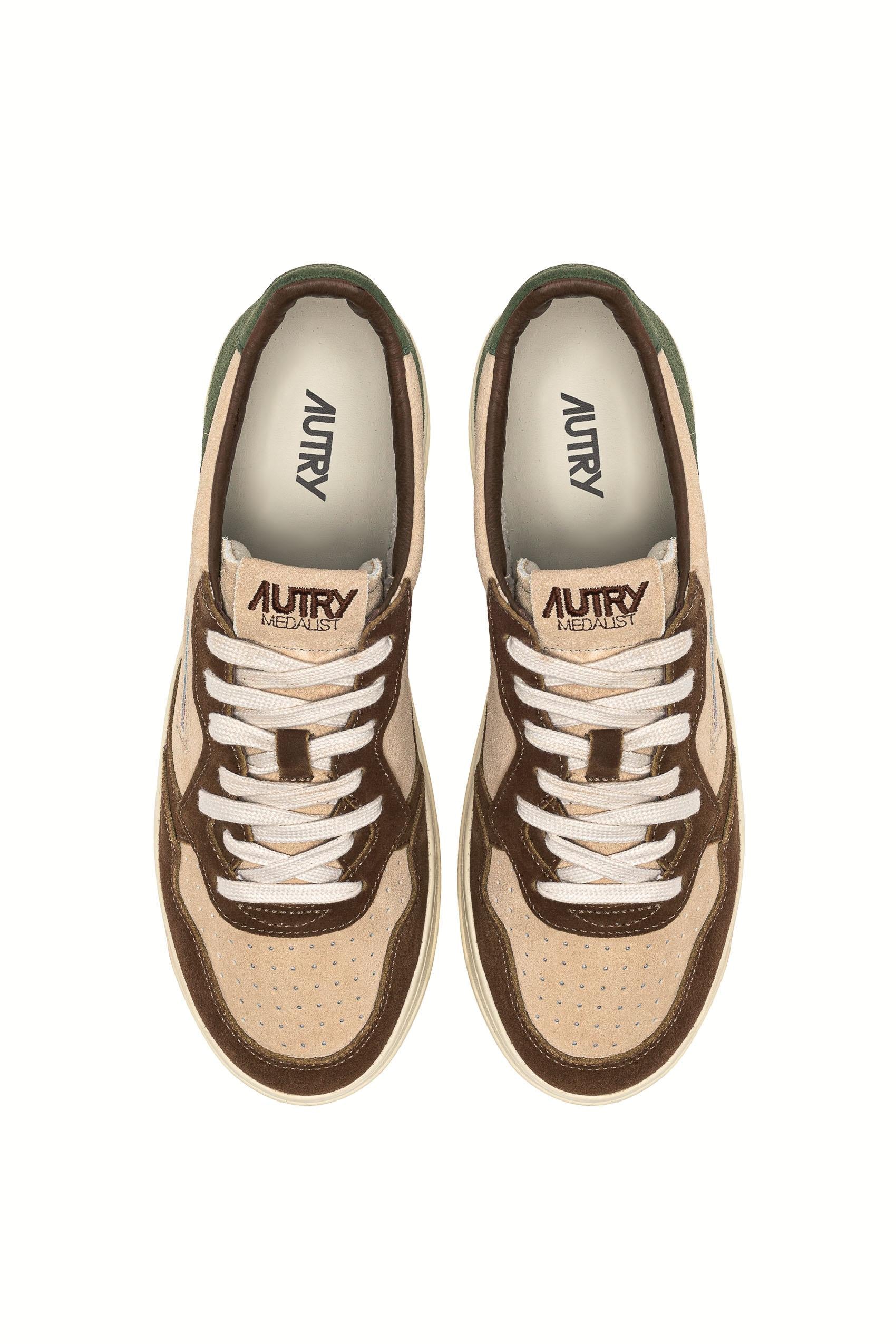 Autry Sneaker triplo camoscio mod. Medalist AULM TS17 CAPPER/LAND 