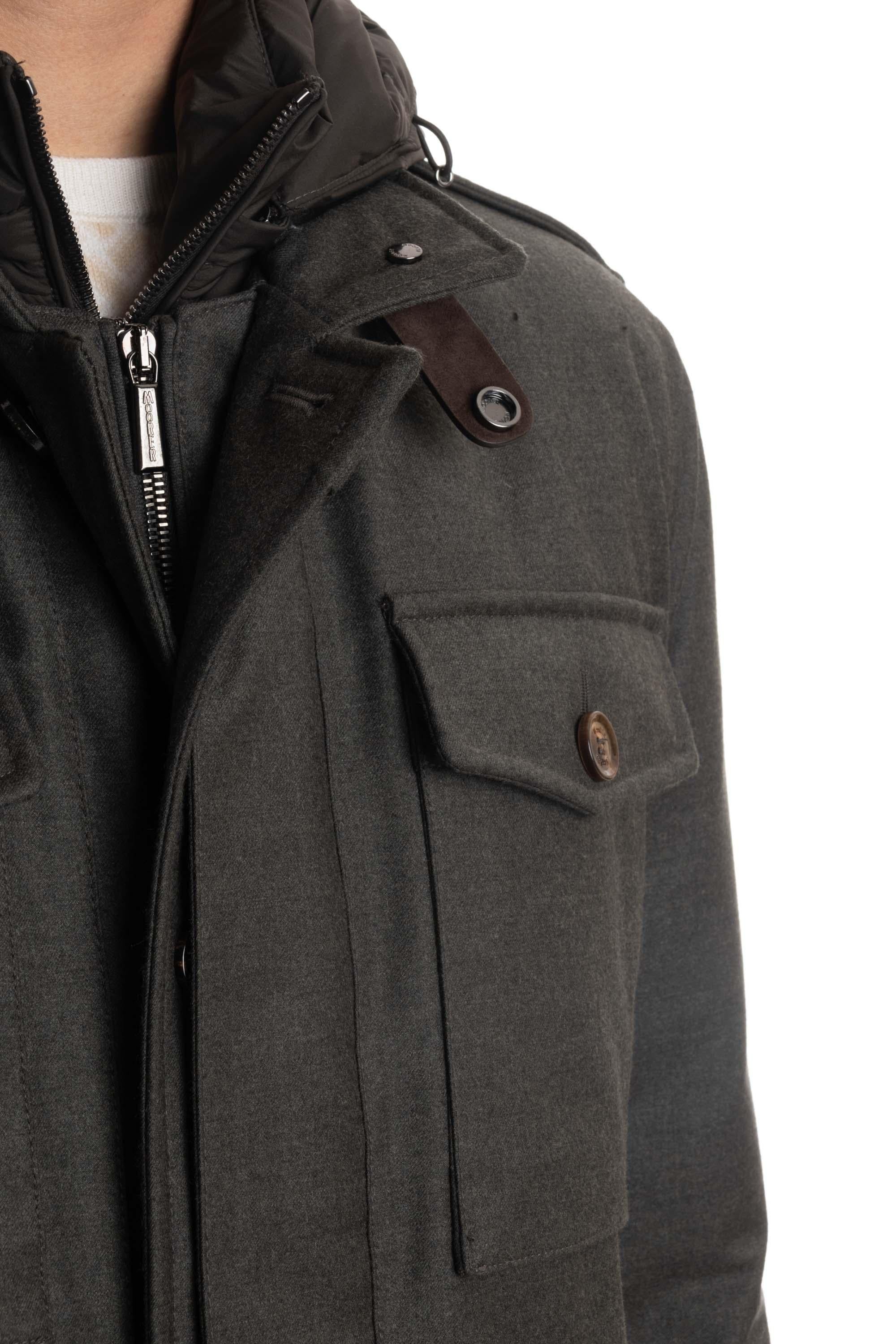 Moorer Sahariana in lana anti acqua modello Isac-LL ISAC-LL FOREST 