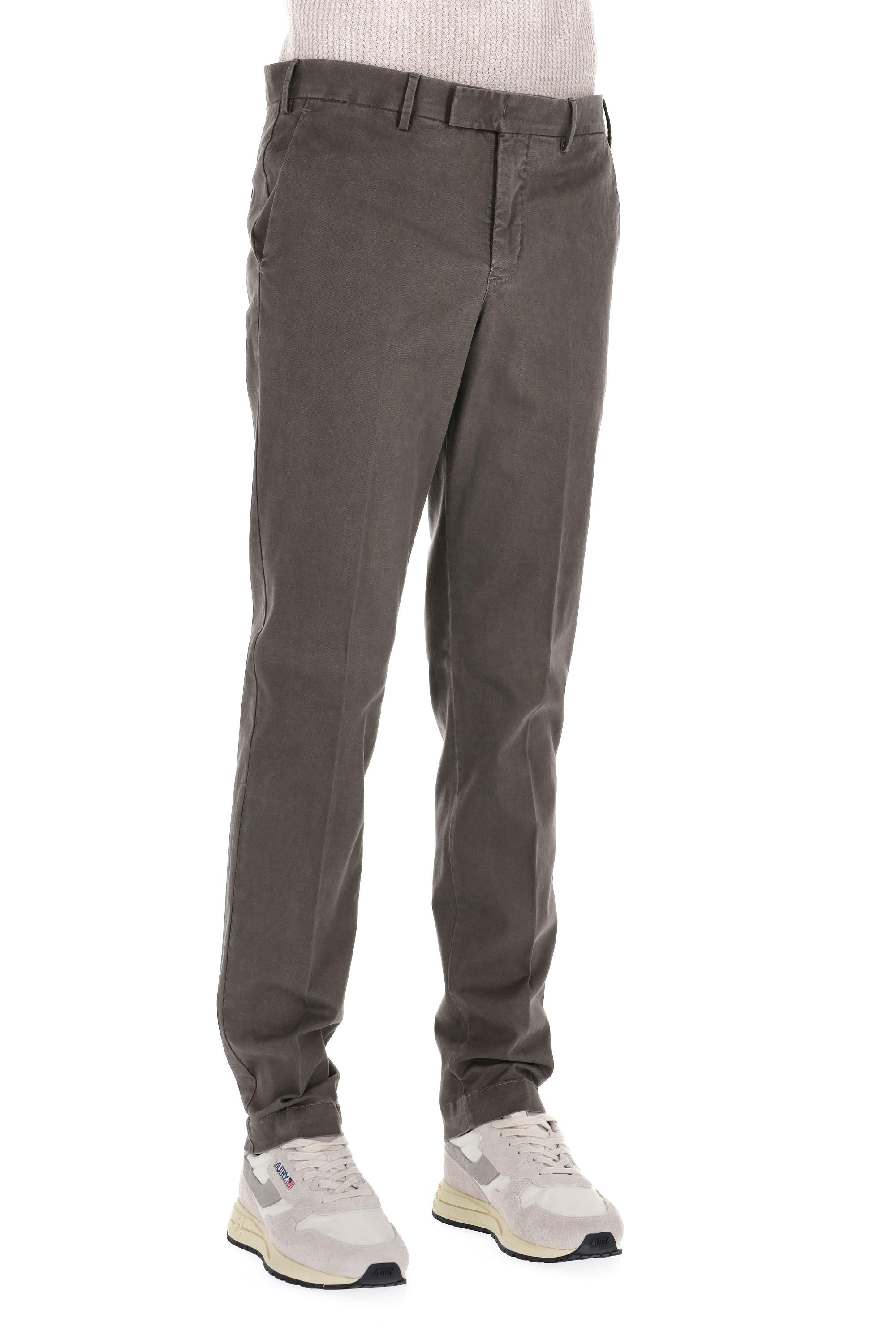 PT Torino Pantalone in tricotina di cotone Master fit ALMAZ00CL1 TU18 0100 