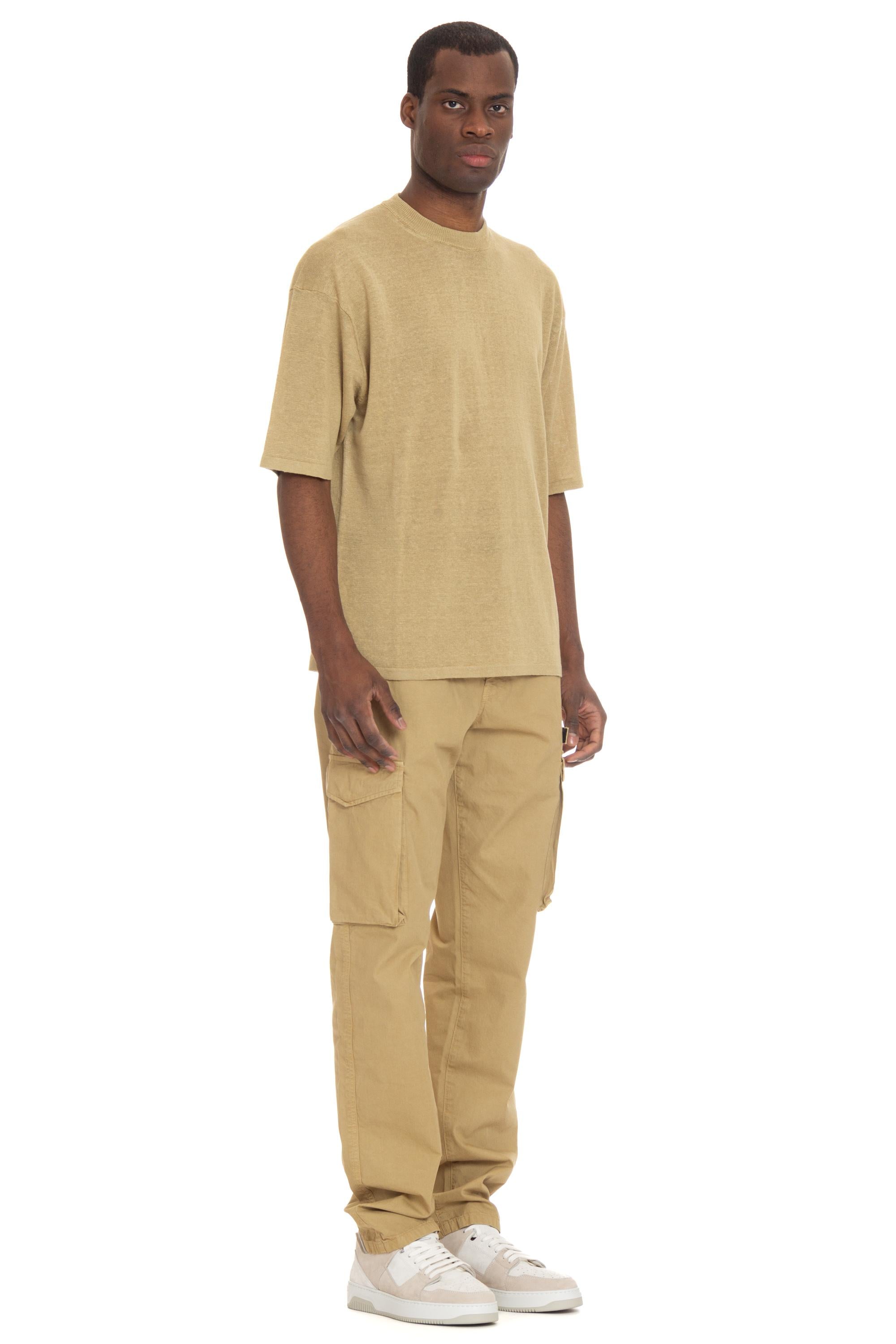 T-shirt in puro lino over fit RT20221/2 RT2004 Roberto Collina 