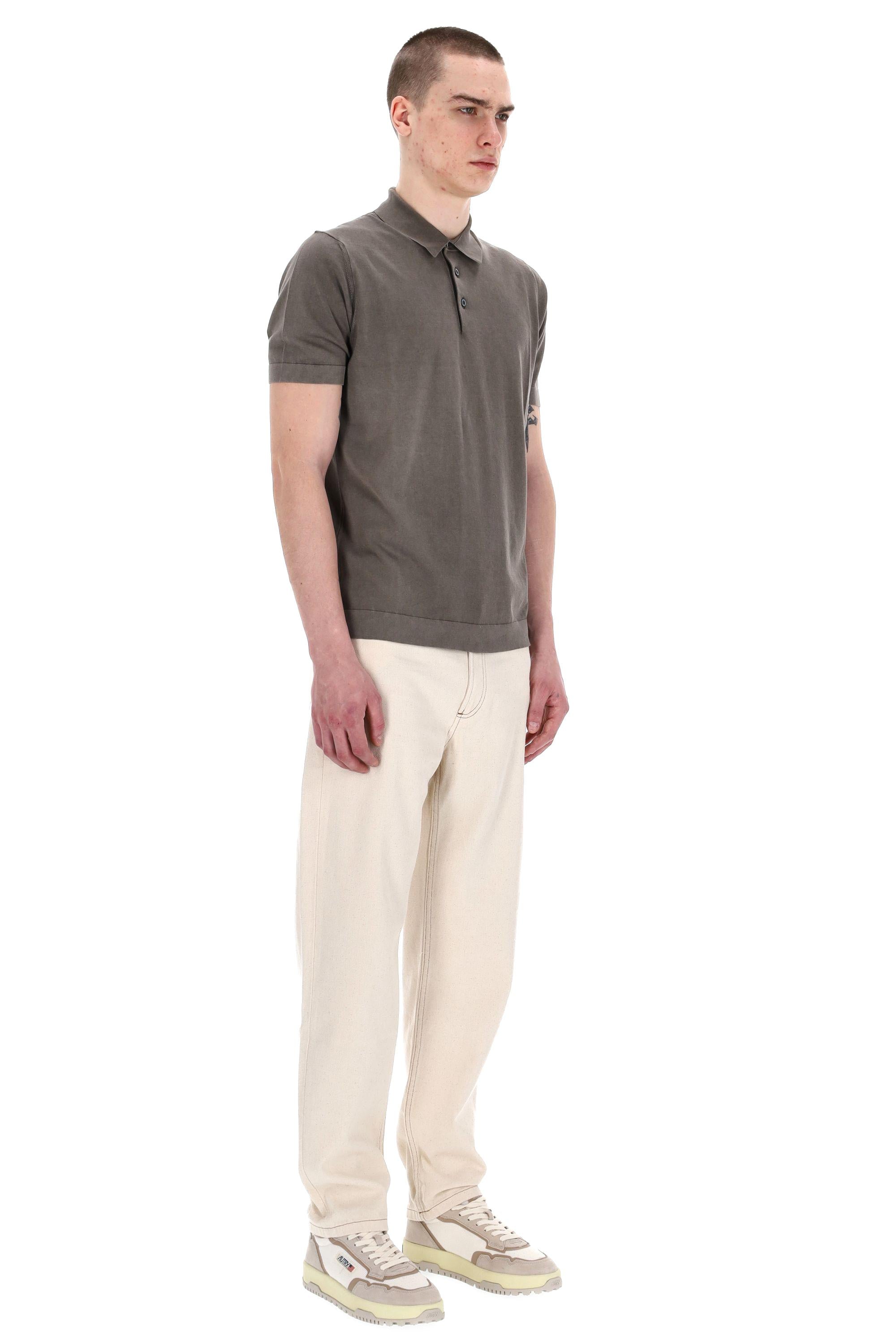 Polo in cotone frosted superlight D0GF202N-3 575 Drumohr 