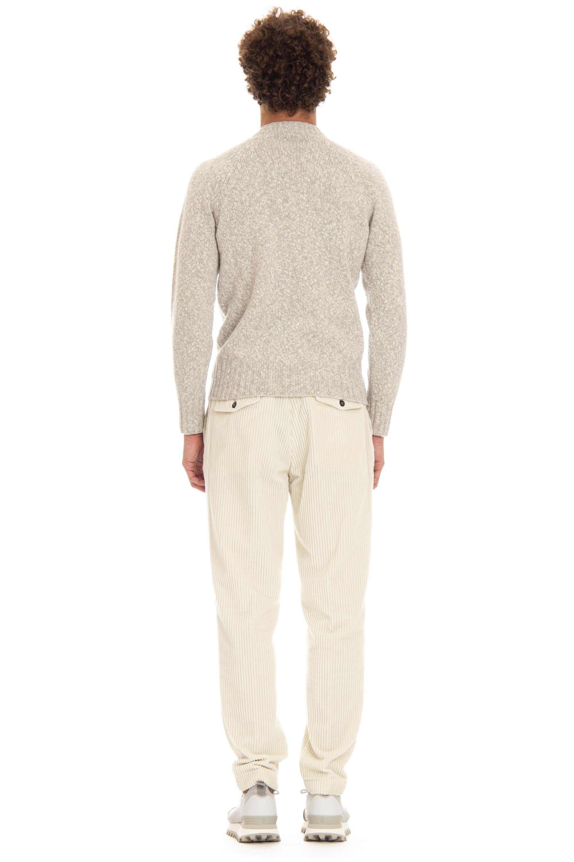 Drumohr Maglia girocollo in lana di agnello moulinè D5W103MR M128 