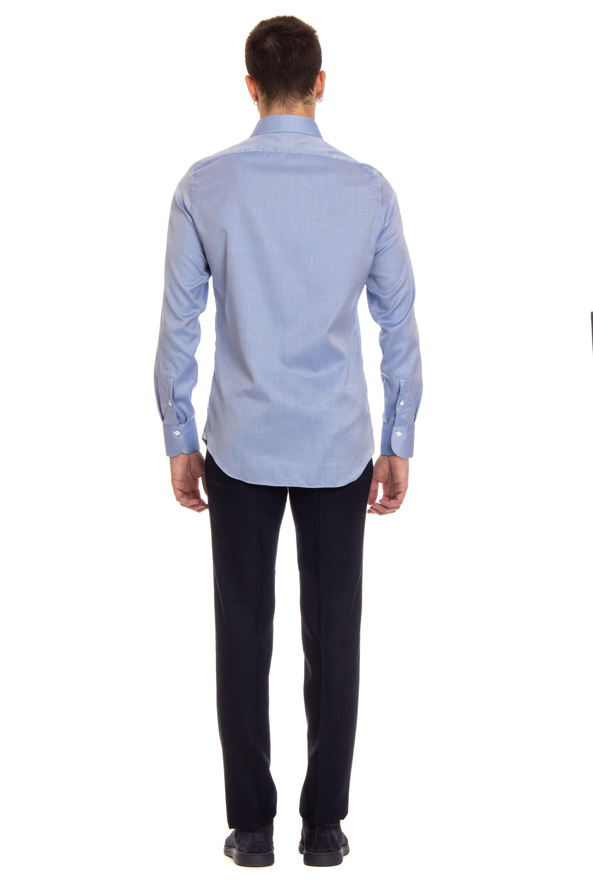 Camicia sartoriale in cotone Traveller MLZNPSZ 149197 A3091T 03 Finamore 
