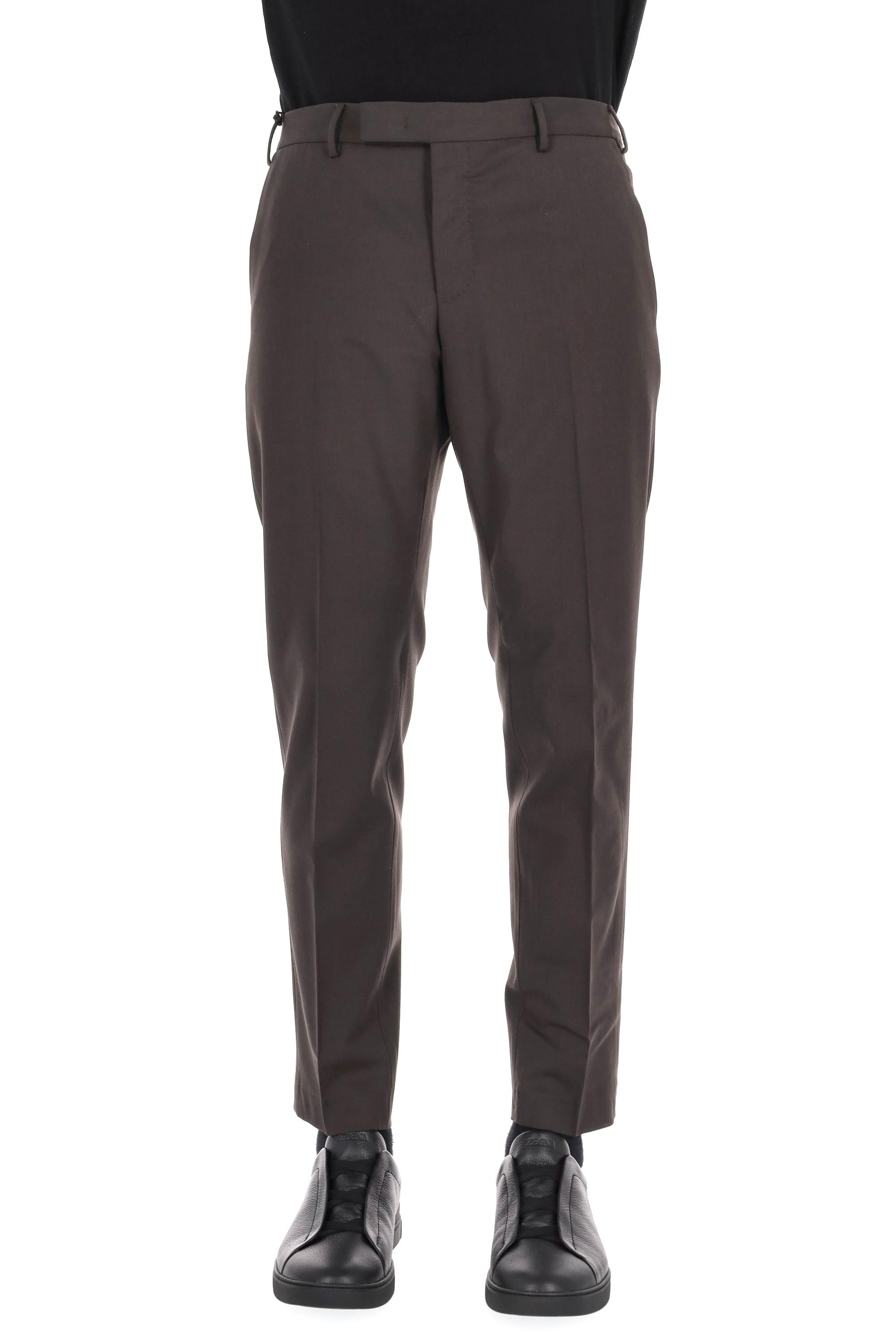 Pantalone in batavia di lana b-stretch fit Dieci AFX0Z00FWD MA37/2 0190 PT Torino 