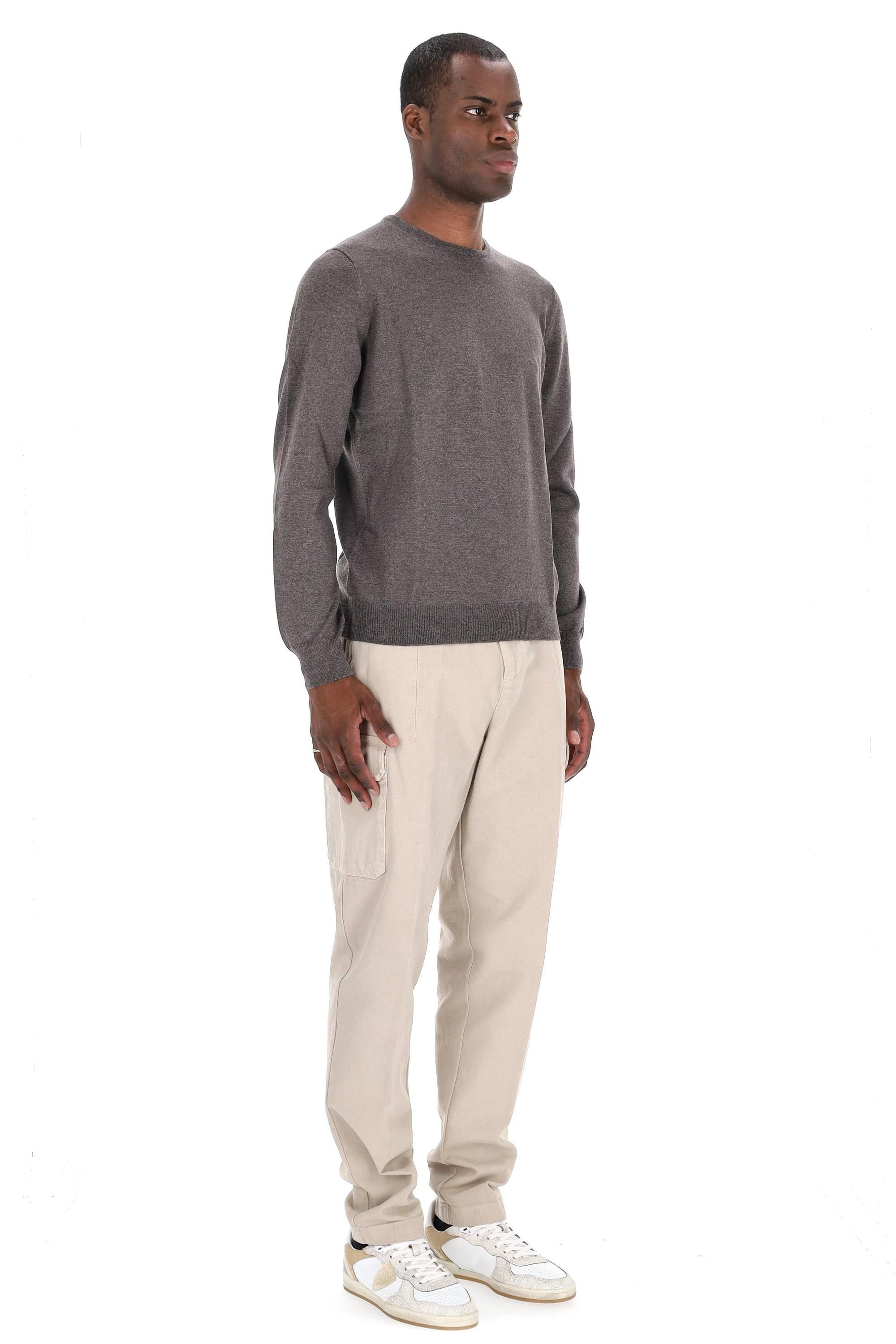 Maglia girocollo in lana merino 1429055567/2 0046 046 Barba 