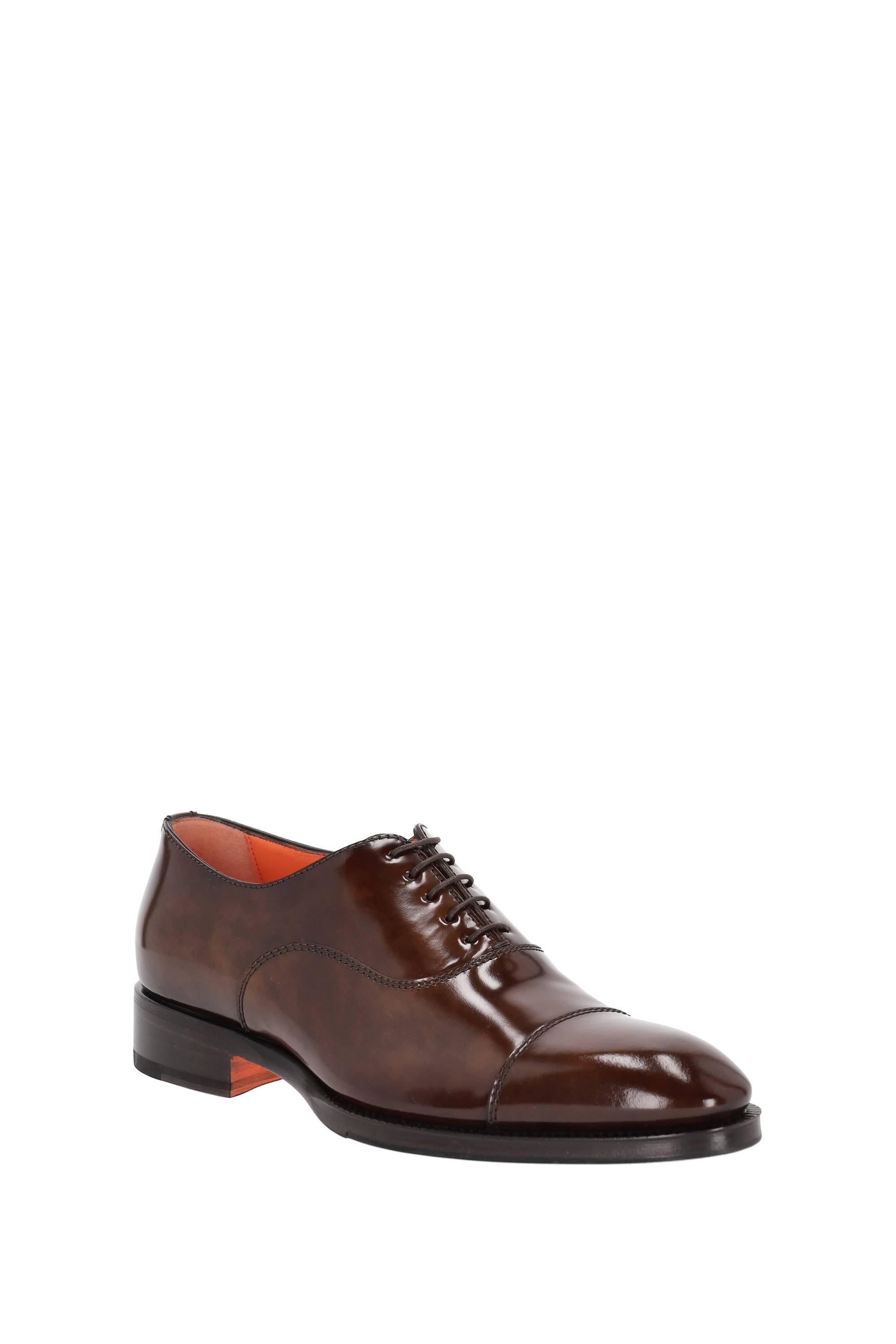 Santoni Stringata in pelle di vitello spazzolato MCCR17764JJ2BPFG T50 