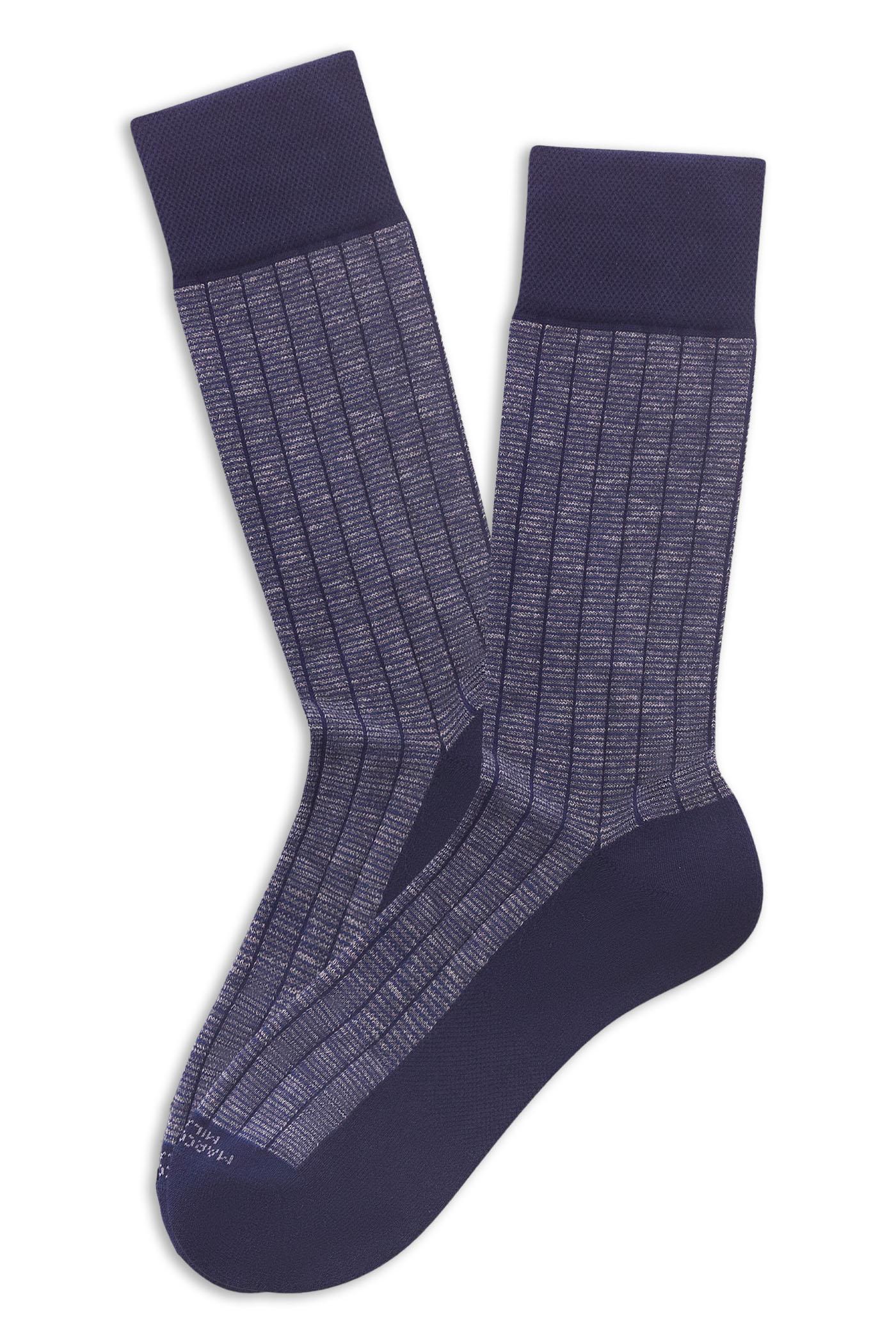Marcoliani Calza sneaker in cotone con micro righe MAR4791T 001 
