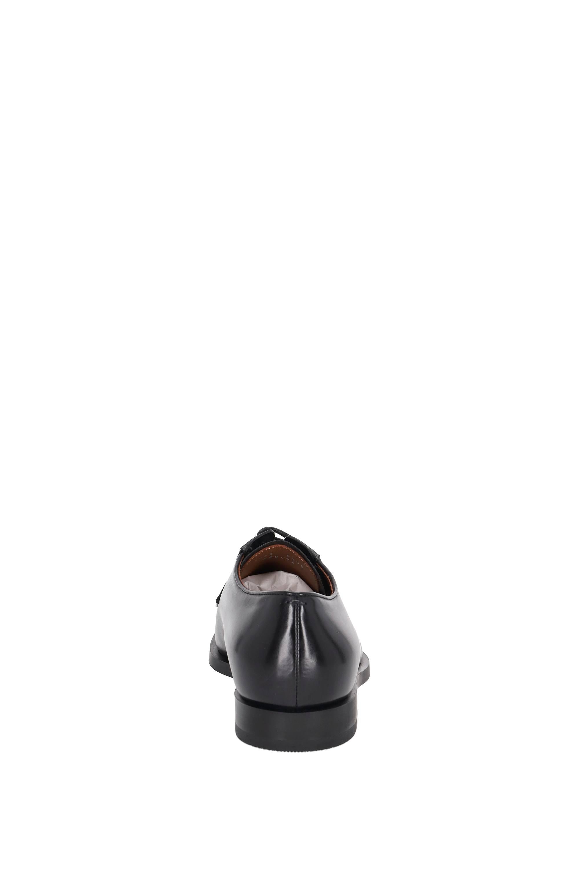 Zegna Scarpe Derby in pelle di vitello LHCGP A6049Z NER 