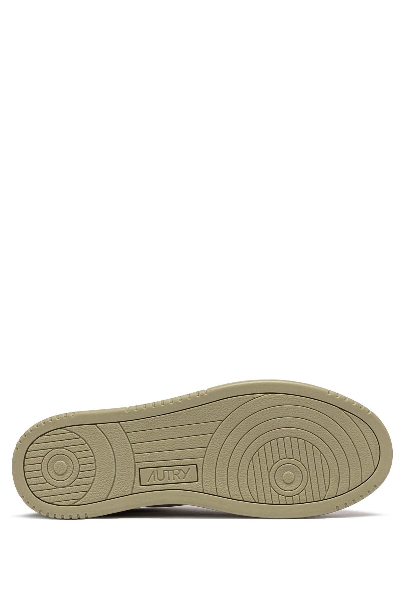 Autry Sneaker Medalist in triple suede fondo tono su tono AULM TS11 SND/GRYGRN 