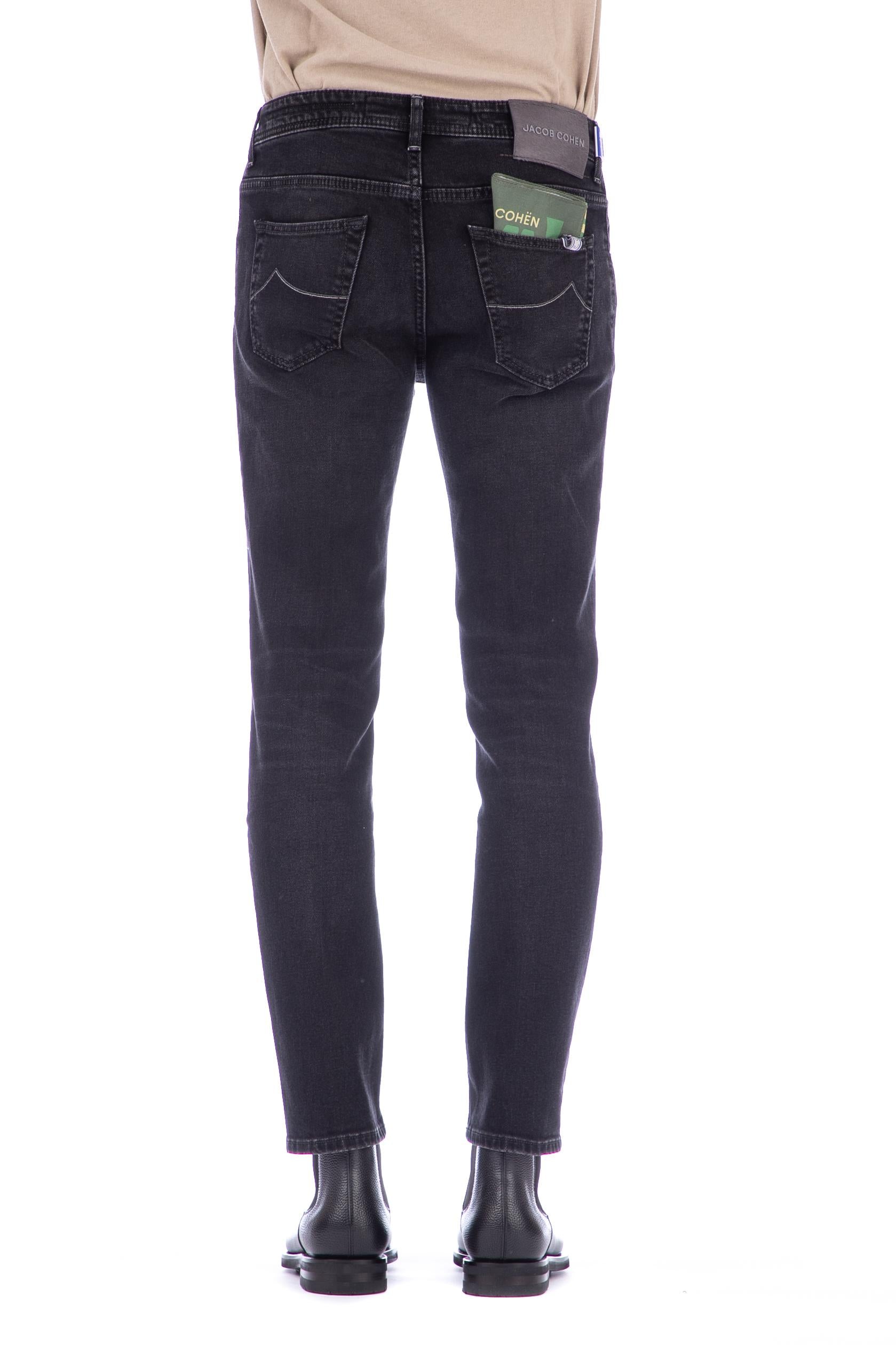 Jeans nero etichetta grigia scott fit M15-31S-3875-SCOTT 323D Jacob Cohen 