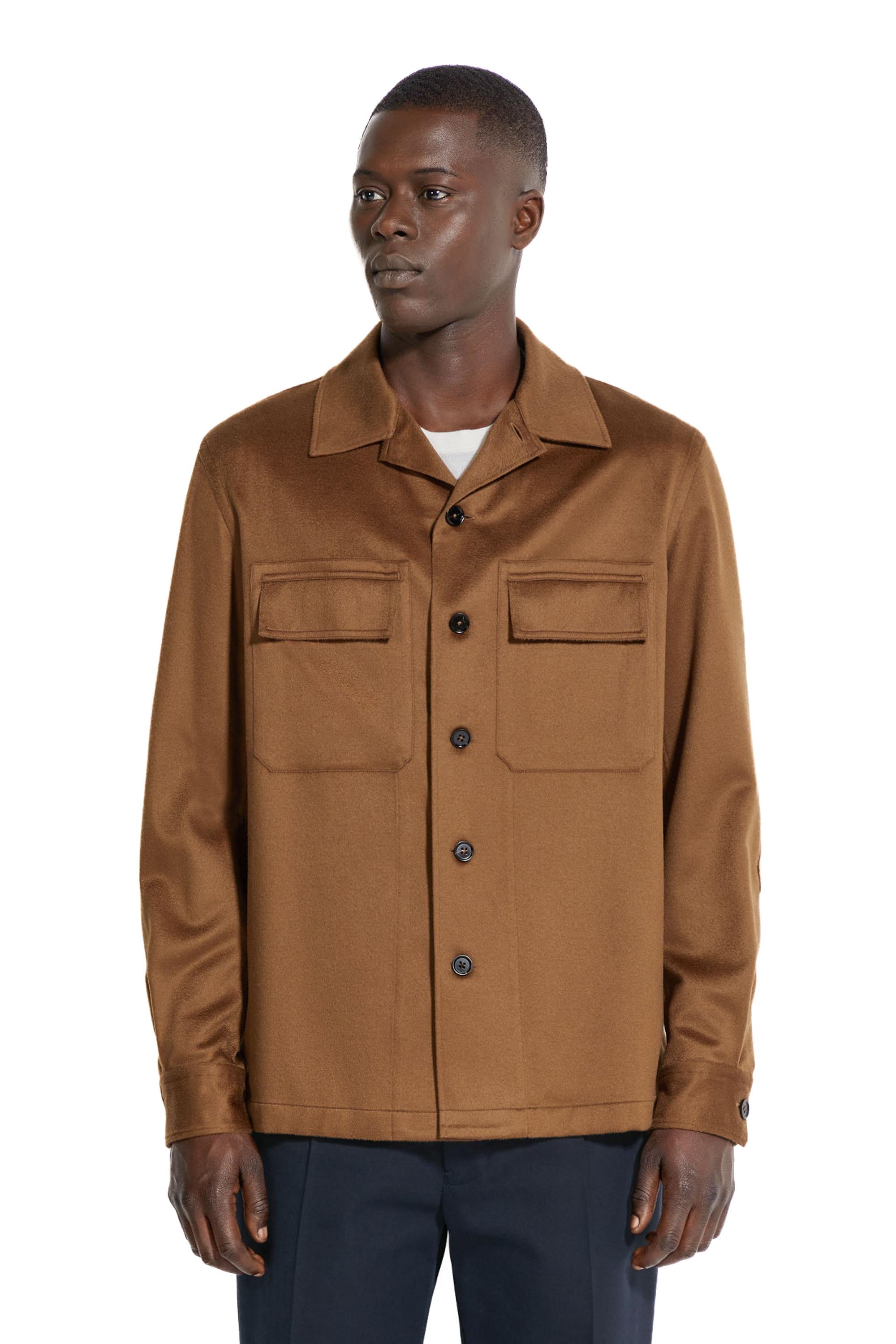Zegna Overshirt Alba in Oasi cashmere E8V46 SOT6/2 092 