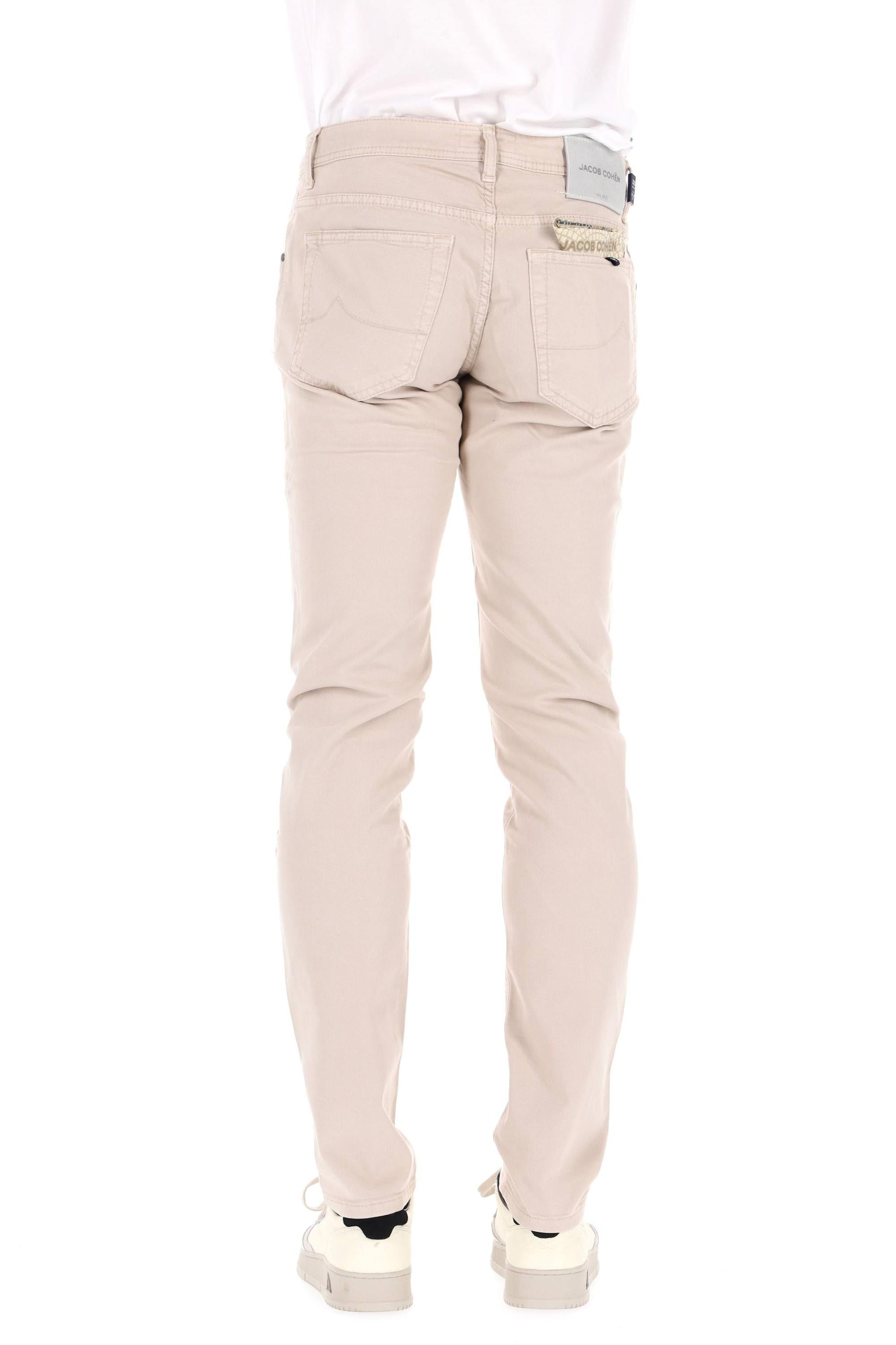 Jacob Cohen 5 tasche color in cotone mano pesca Scott fit JUM_QE007-036-S4216 A83 