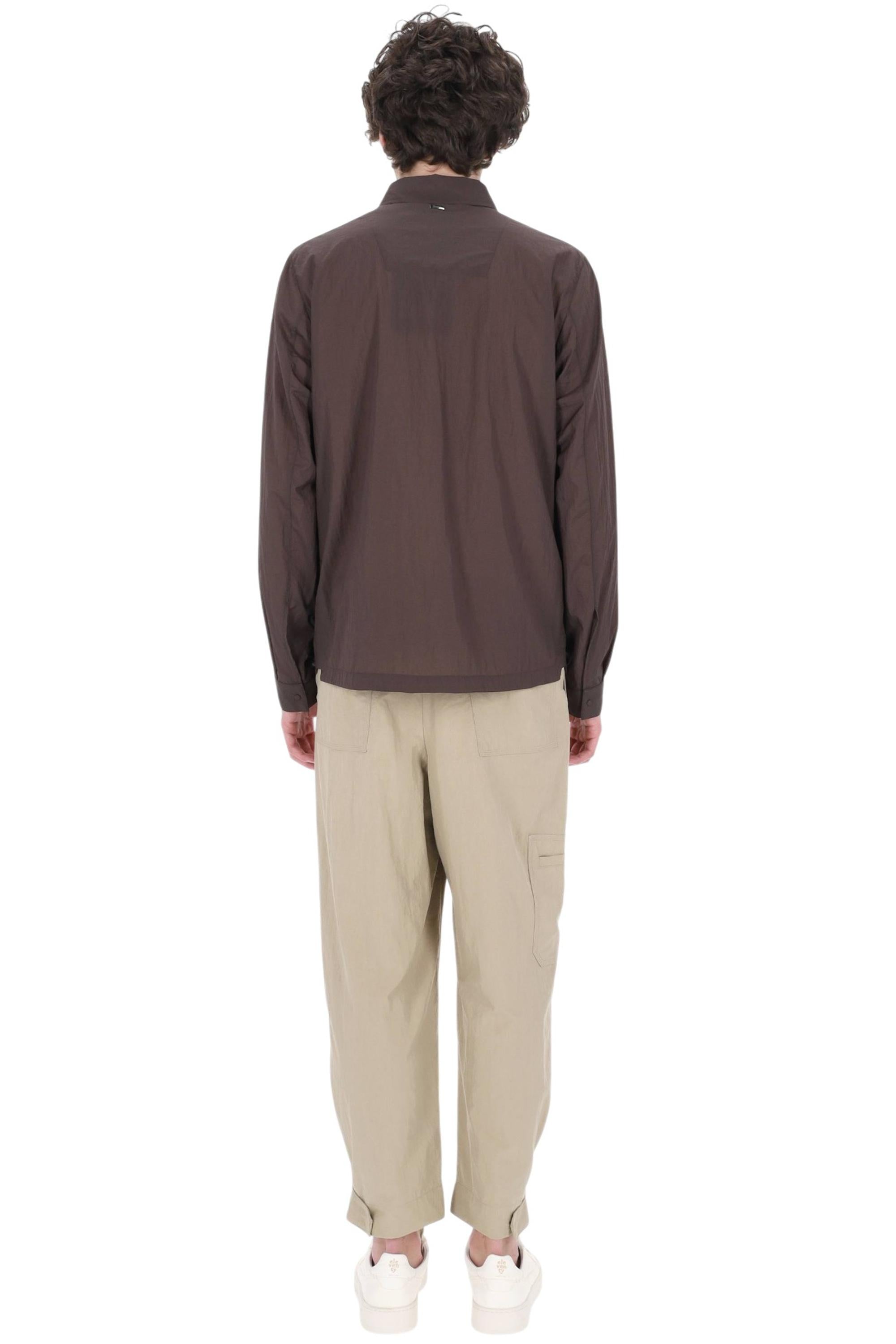 Herno Overshirt superlight in nylon goffrato GI000646U 8800 