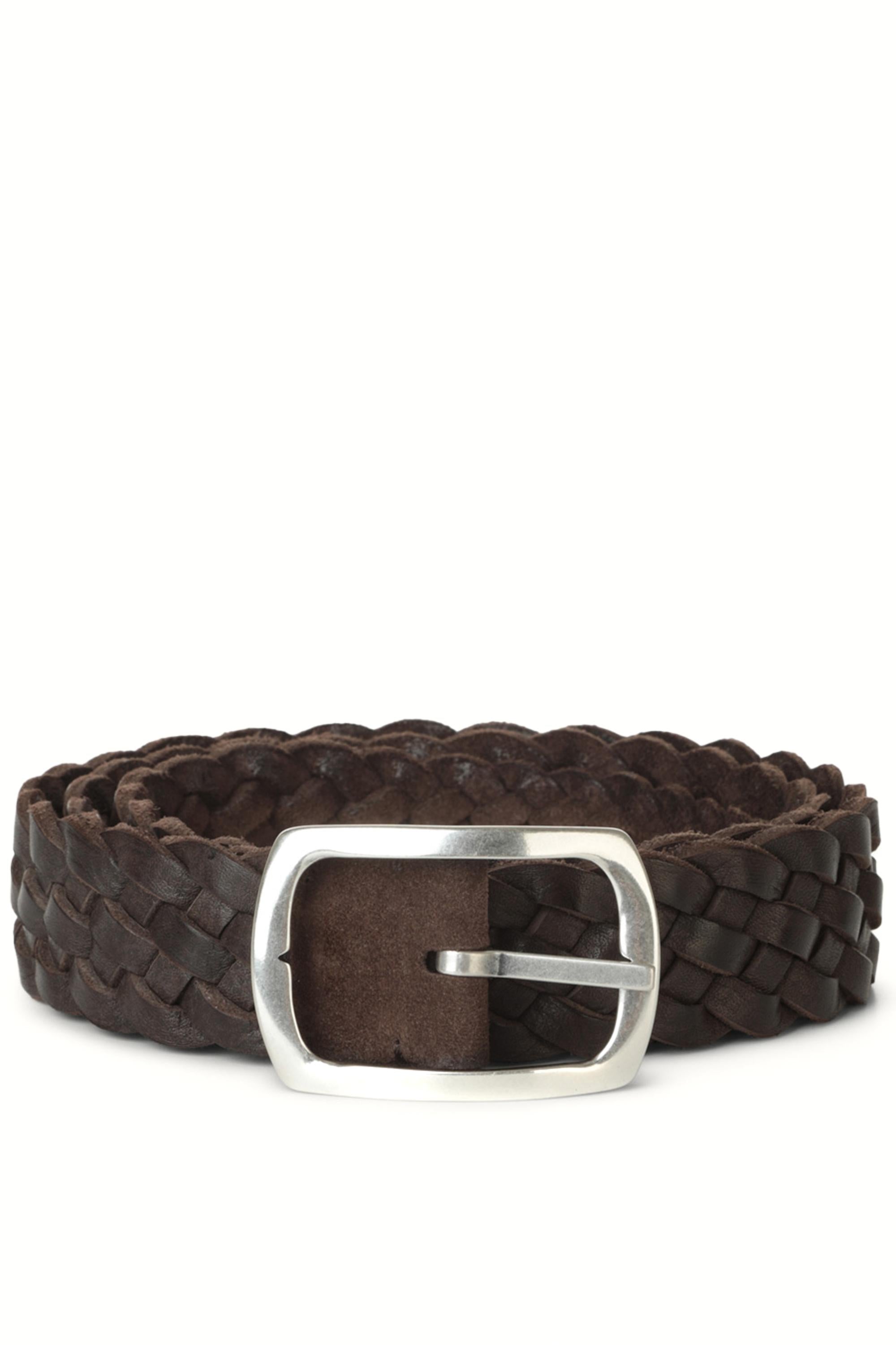 Orciani Cintura reversibile in camoscio intrecciato U08169 T.MORO 