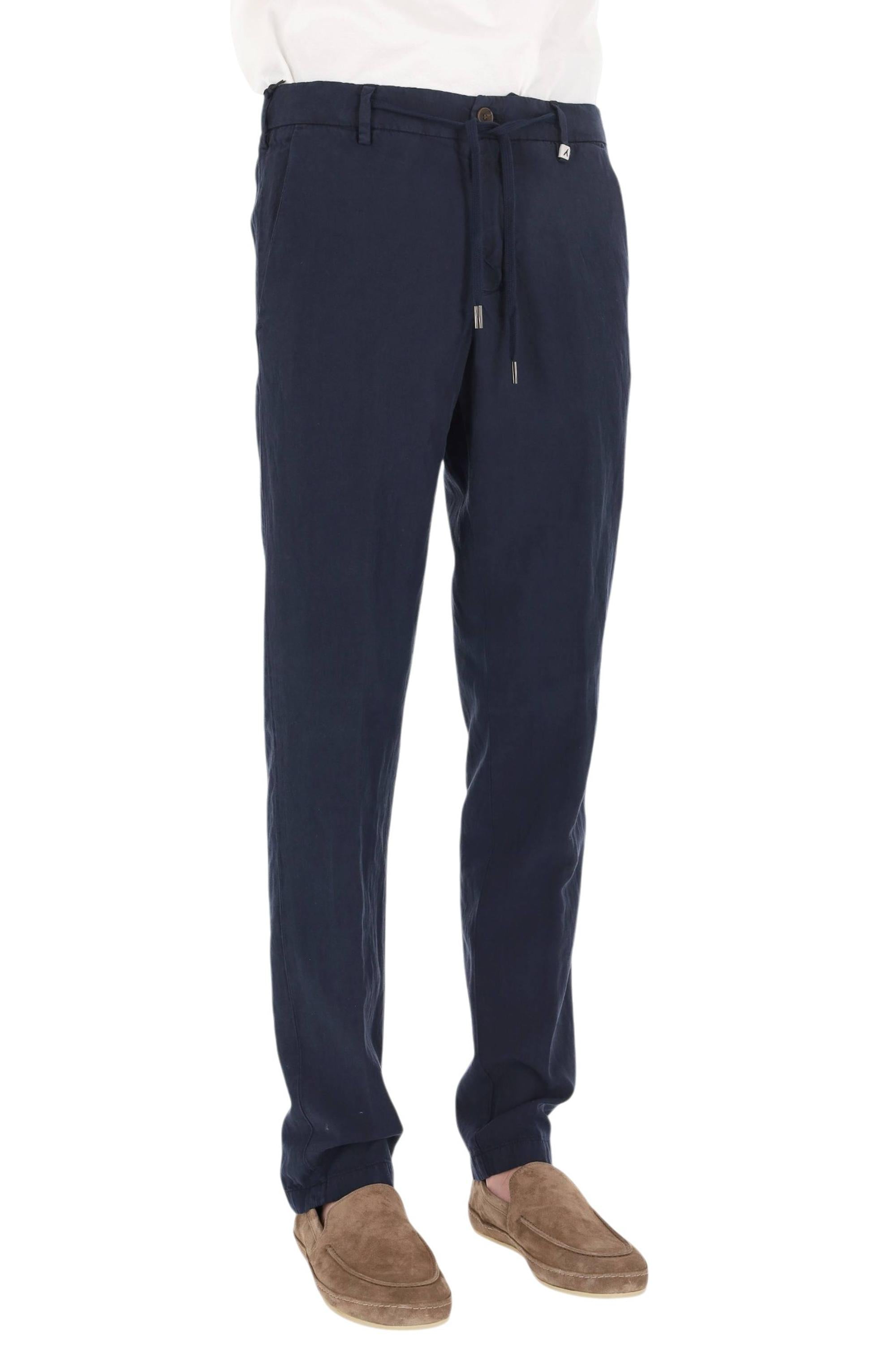 Myths Pantalone Apollo con coulisse in lyocell-lino 26M12L 80-2 037 