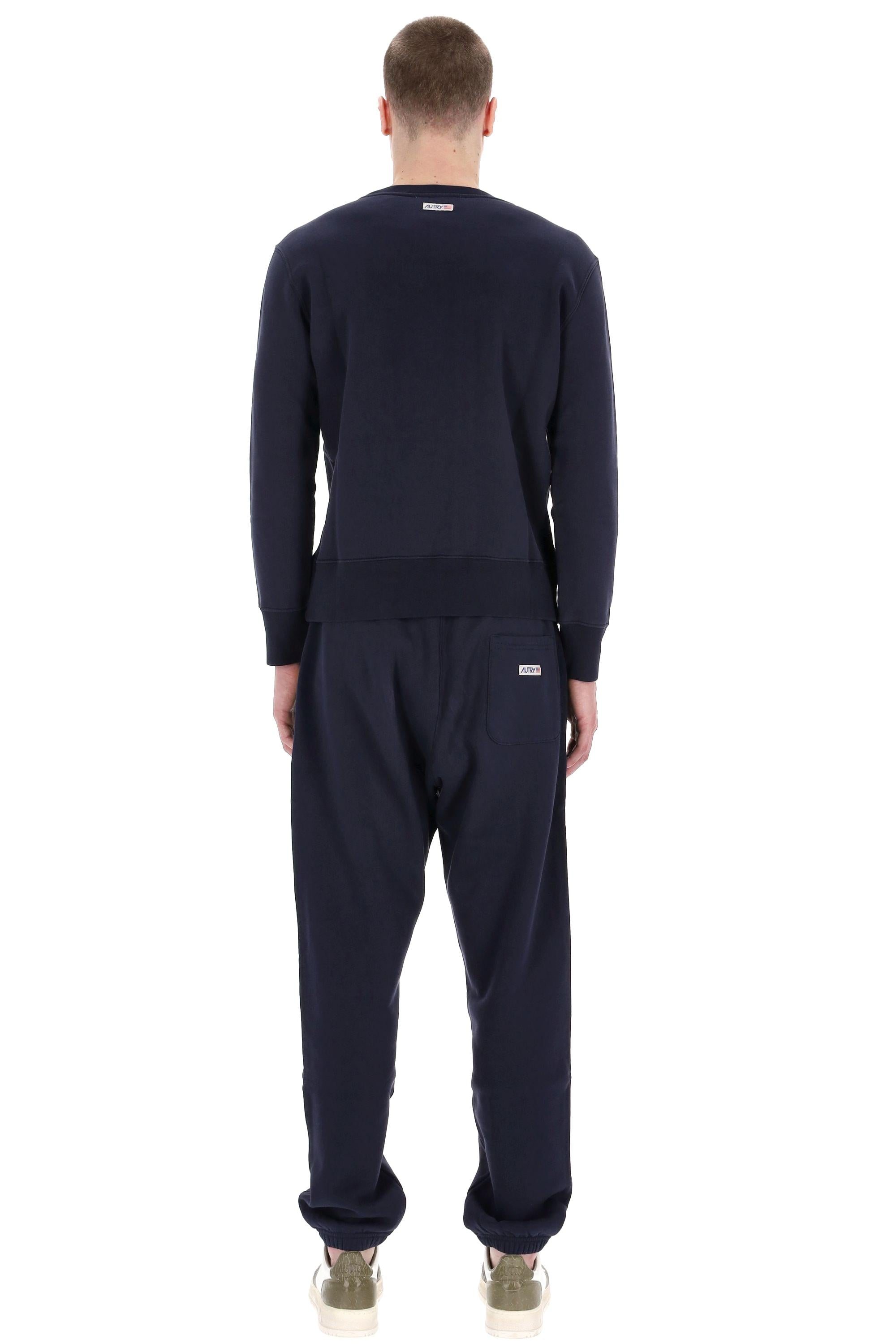Felpa in cotone con logo SWPW 01JB BLU Autry 