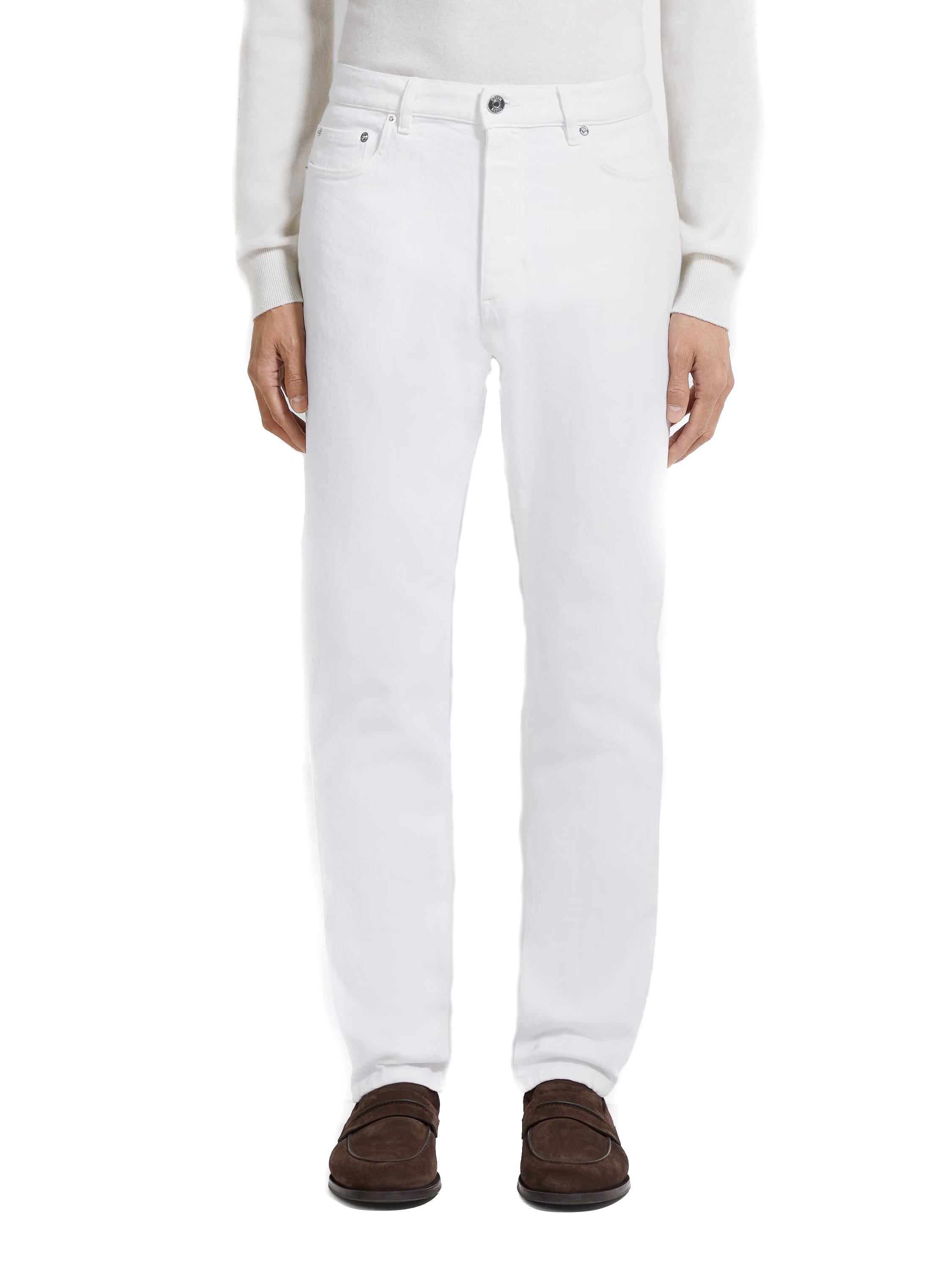 Zegna Jeans bianco comfort Roccia E8I81 CITY 100 