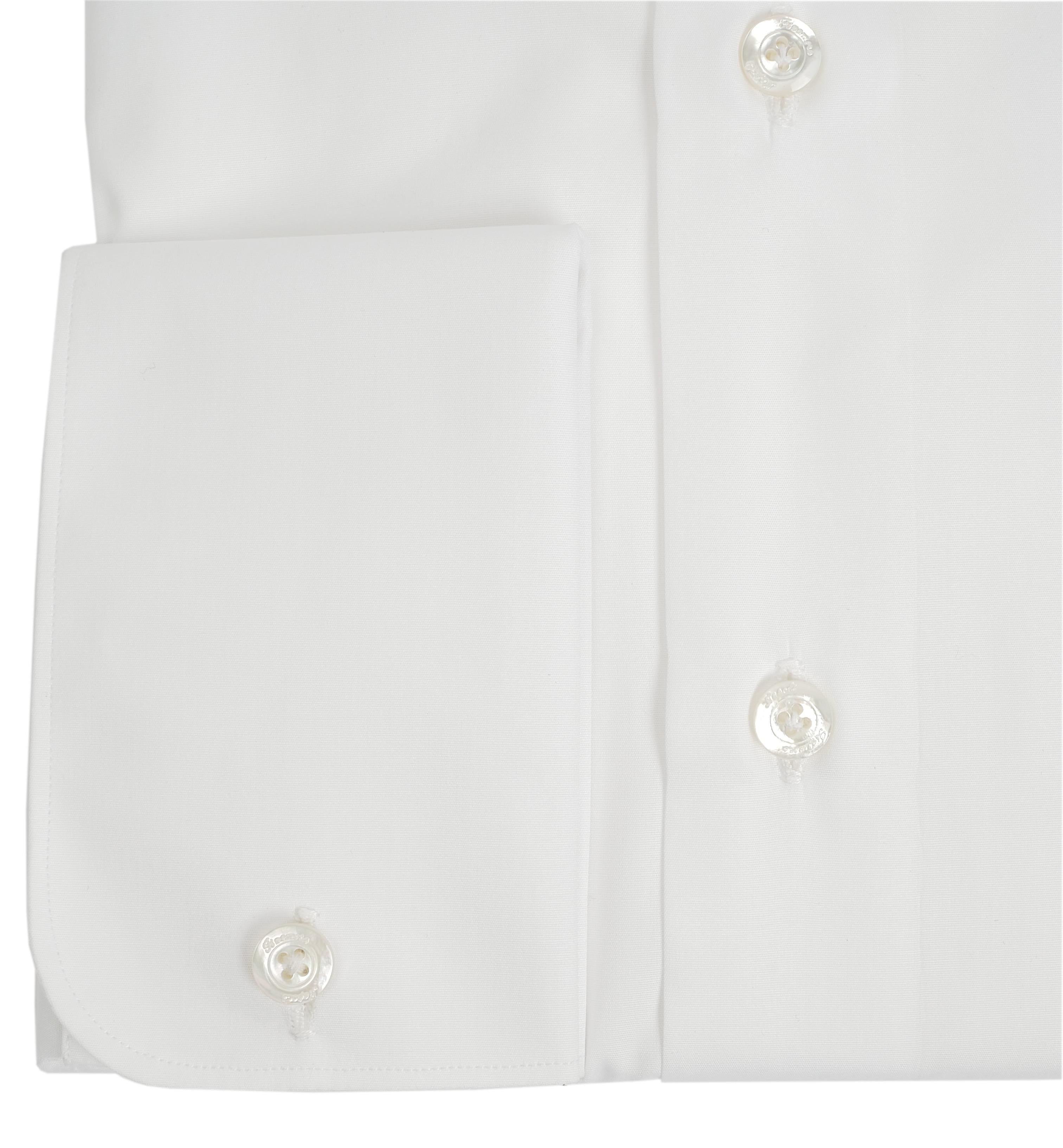 Finamore Camicia sartoriale in cotone popeline doppio ritorto polsino gemelli linea napoli N-14001-C0147/G-EDUARDO 1 