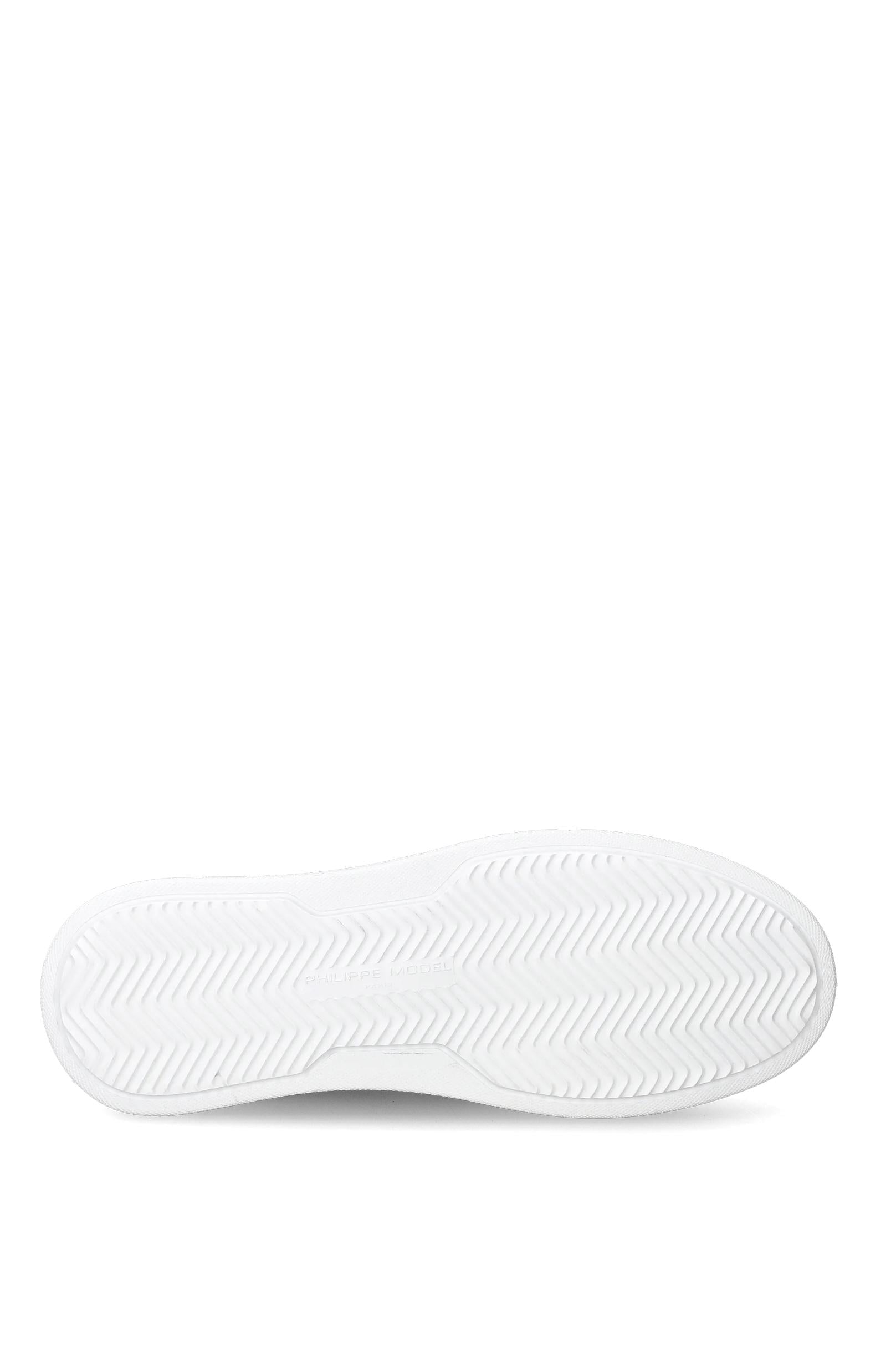 Philippe Model Sneaker low Temple in pelle black con talloncino bianco BTLU-V002 BLACK 