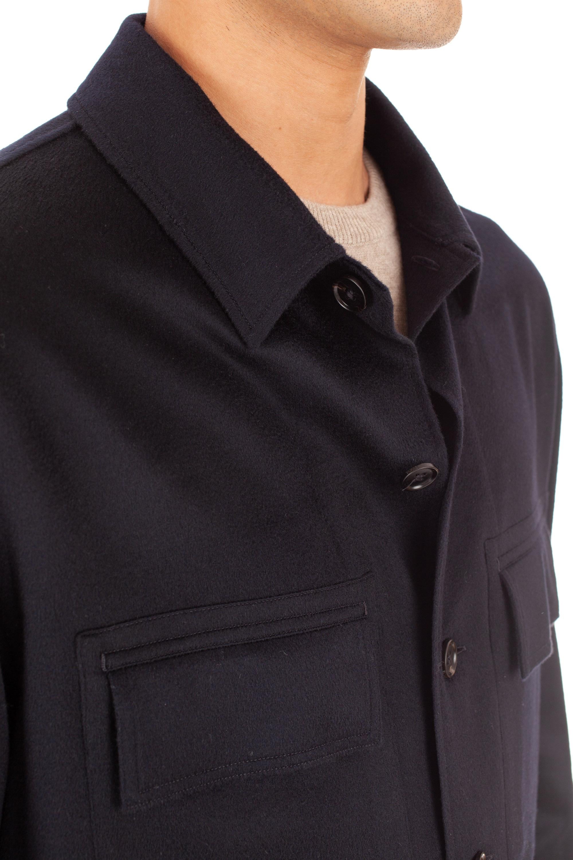 Zegna Overshirt Alba in Oasi cashmere E8V46 SOT6 923 