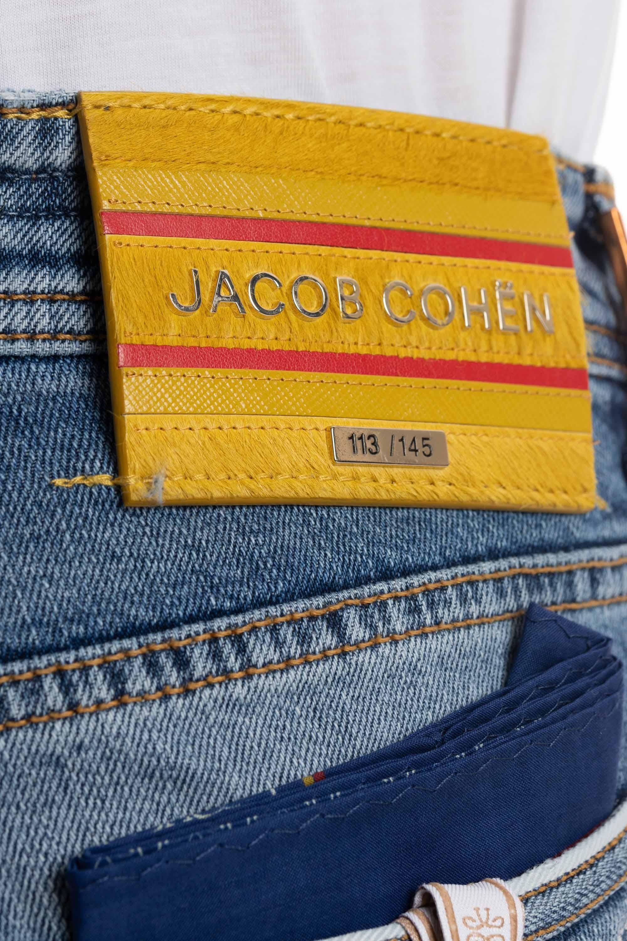 Jacob Cohen Jeans Limited Edition etichetta senape modello Bard L04 30 S 3746 BARD 881D 