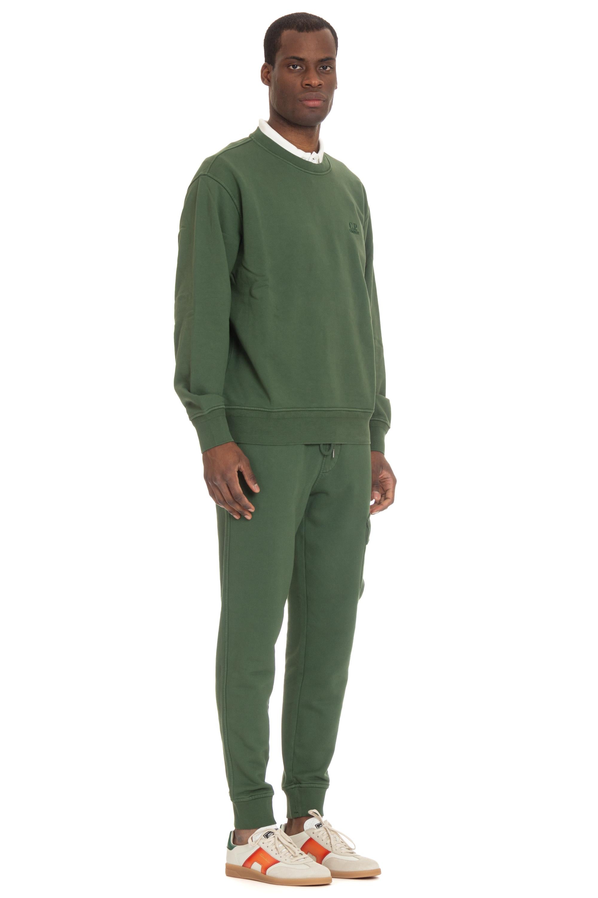 CP Company Felpa girocollo in cotone con logo CMSS098B-110044R 649 