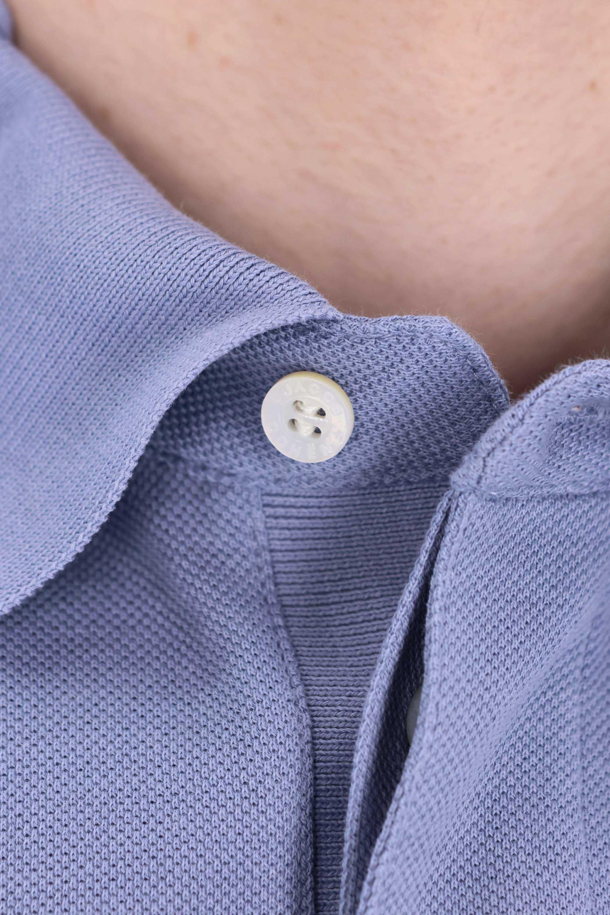 Jacob Cohen Polo in piquet di cotone comn bottoni coperti 80033-001-M4565 W62 