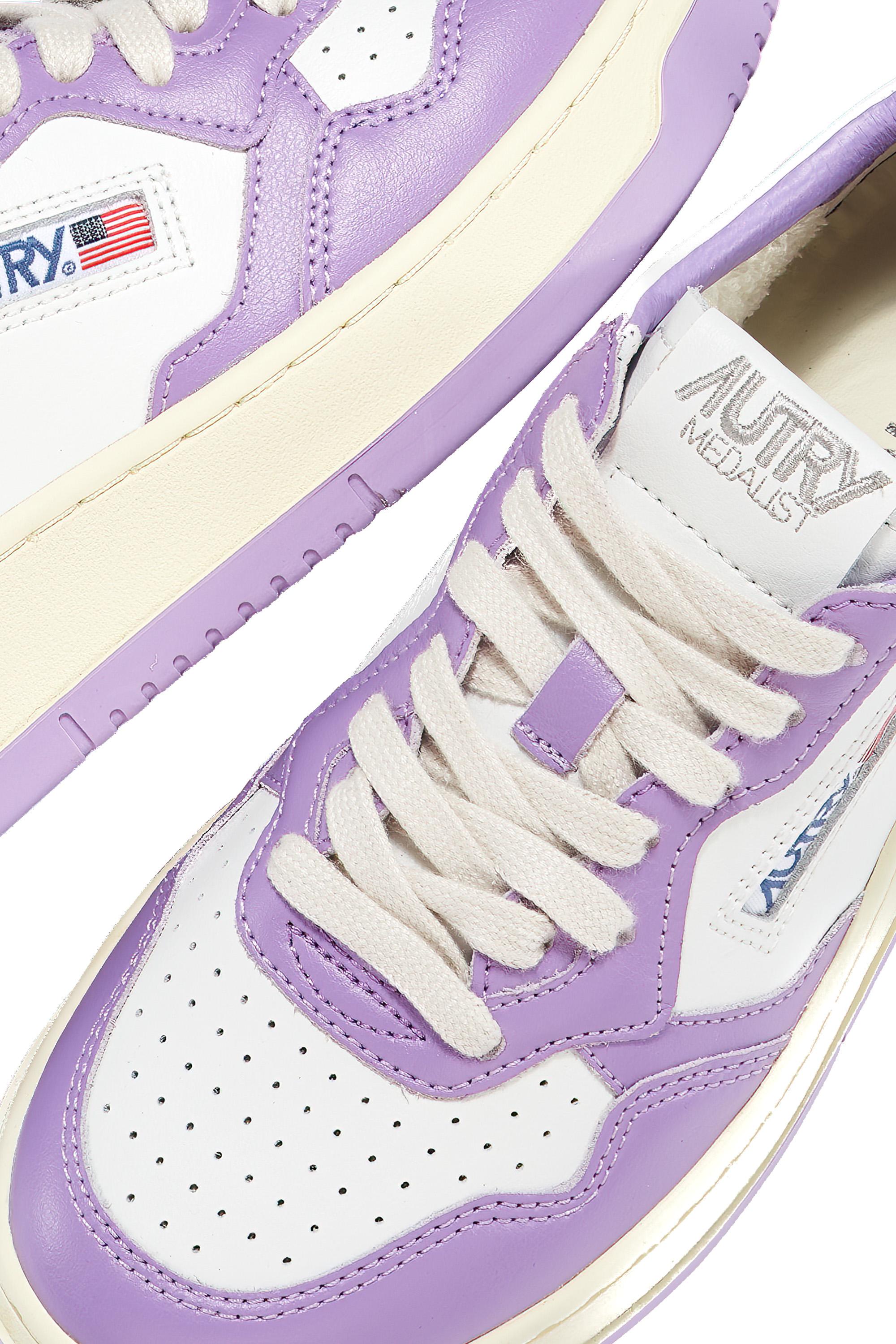 Sneaker donna Medalist bicolor in pelle AULW WB43 WHT/ENG Autry 