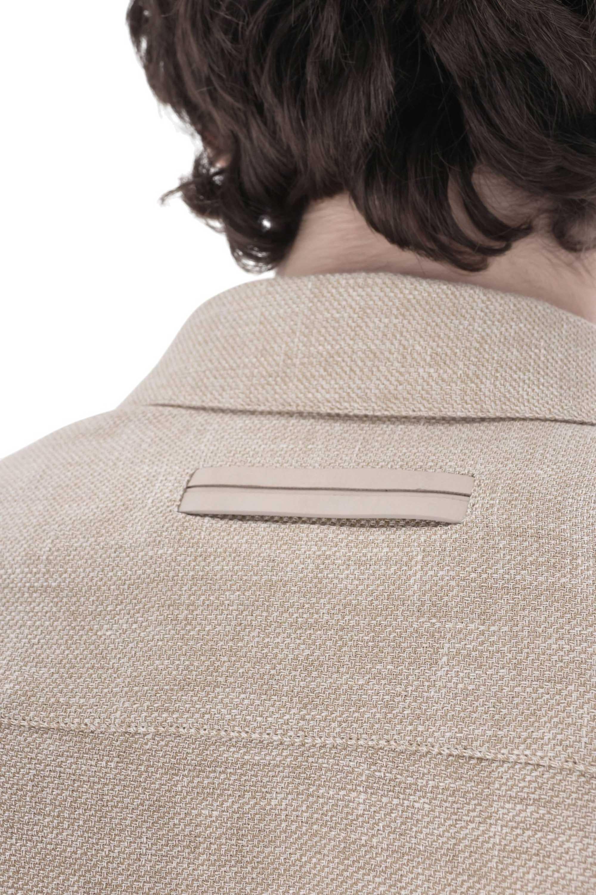 Zegna Overshirt in cashmere-lino-seta UHV75A3-SOT52 N03G 