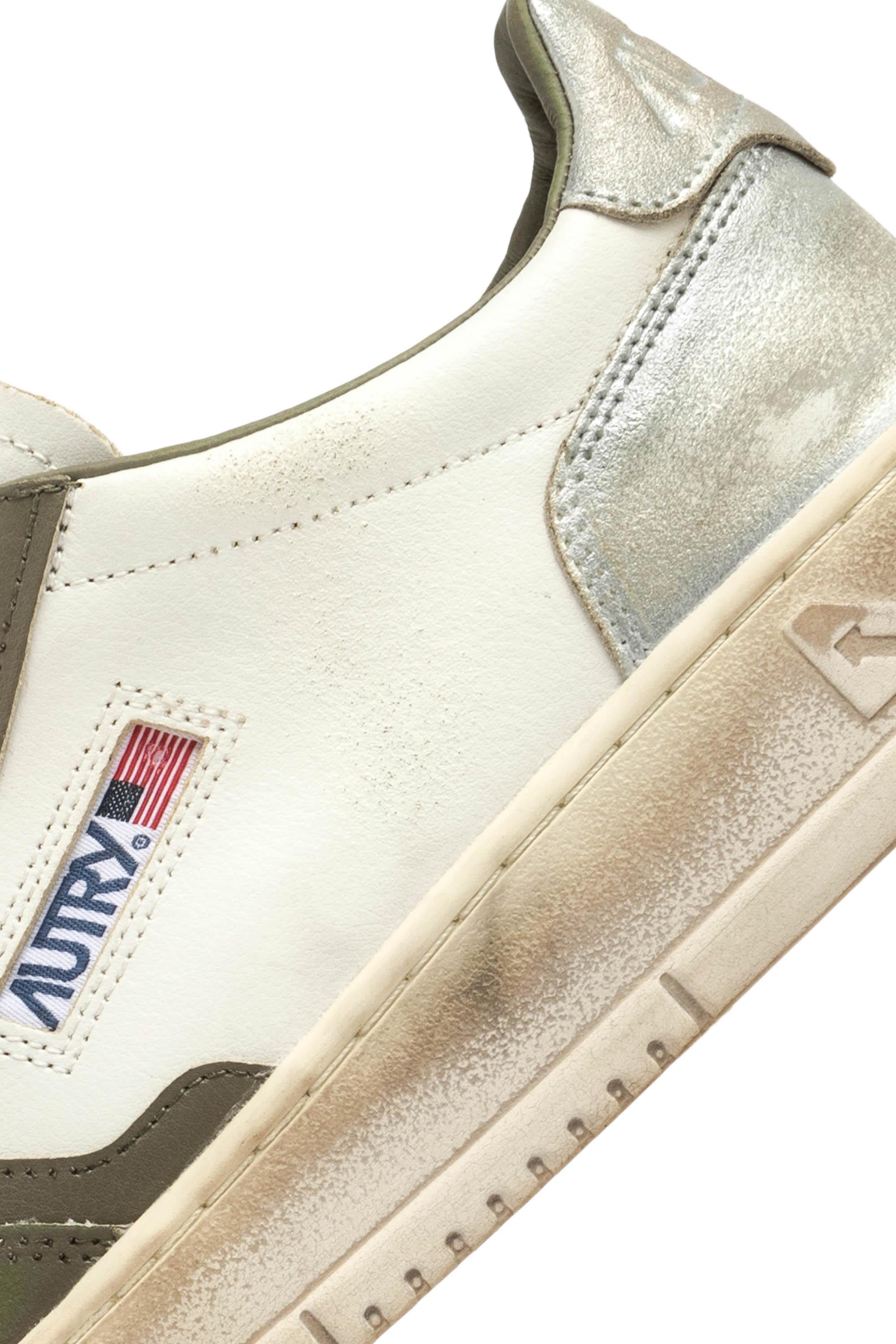 Sneaker Super Vintage in pelle AVLM SV50 WHT/GRN/SILV Autry 