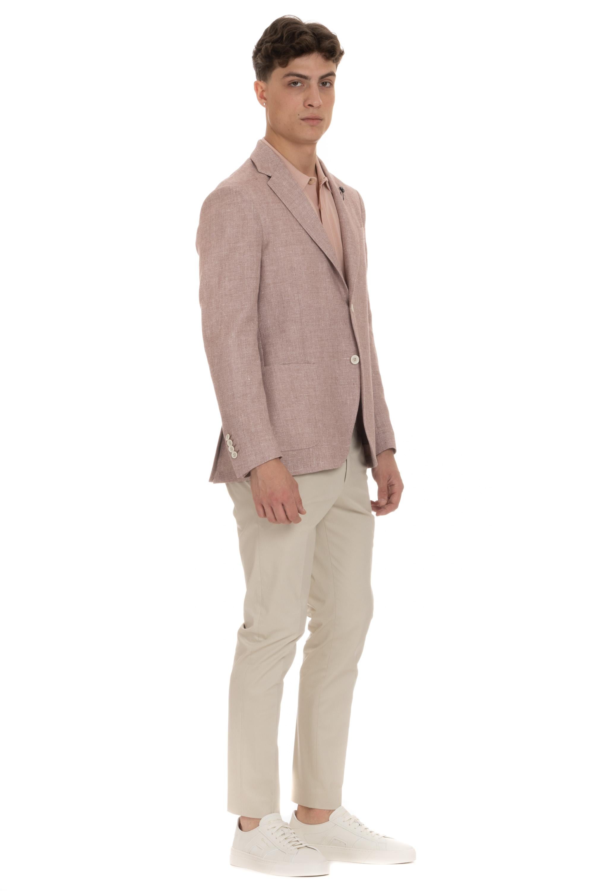 Giacca tramata in lino-lana EQ528AE EQSK62514 701 Lardini 