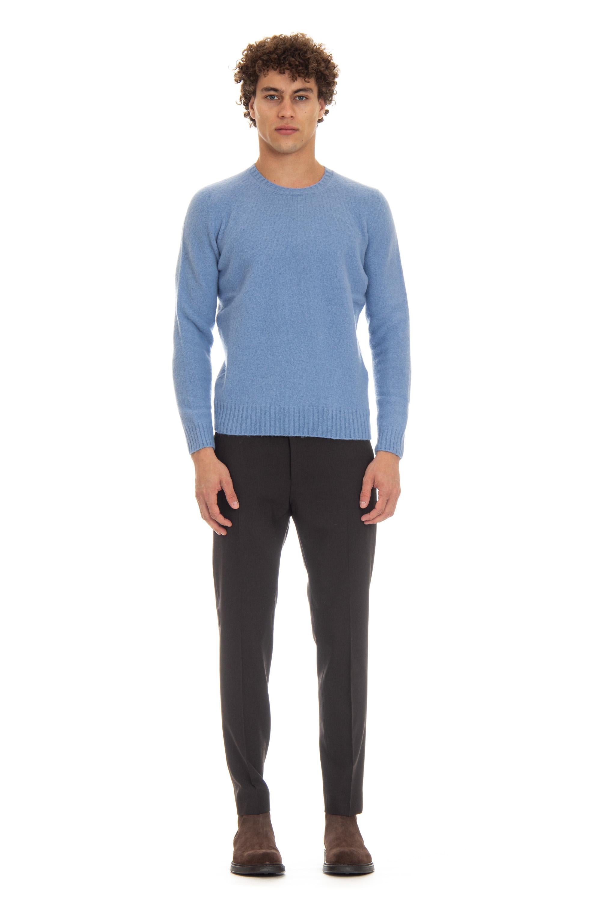 Maglia girocollo in lana di agnello garzata D8W103G.6 732 Drumohr 
