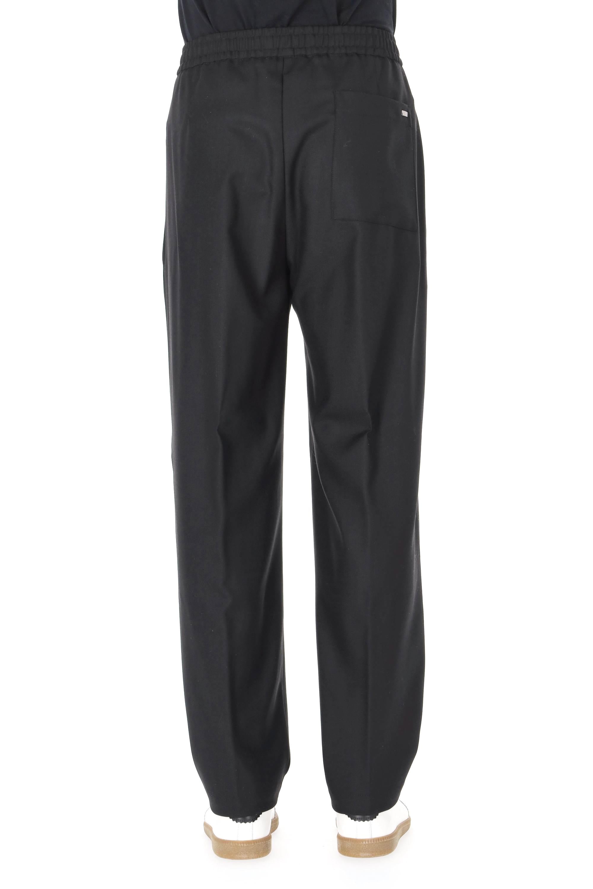 Herno Pantalone in lana-viscosa con coulisse PT000136U-33453 9300 