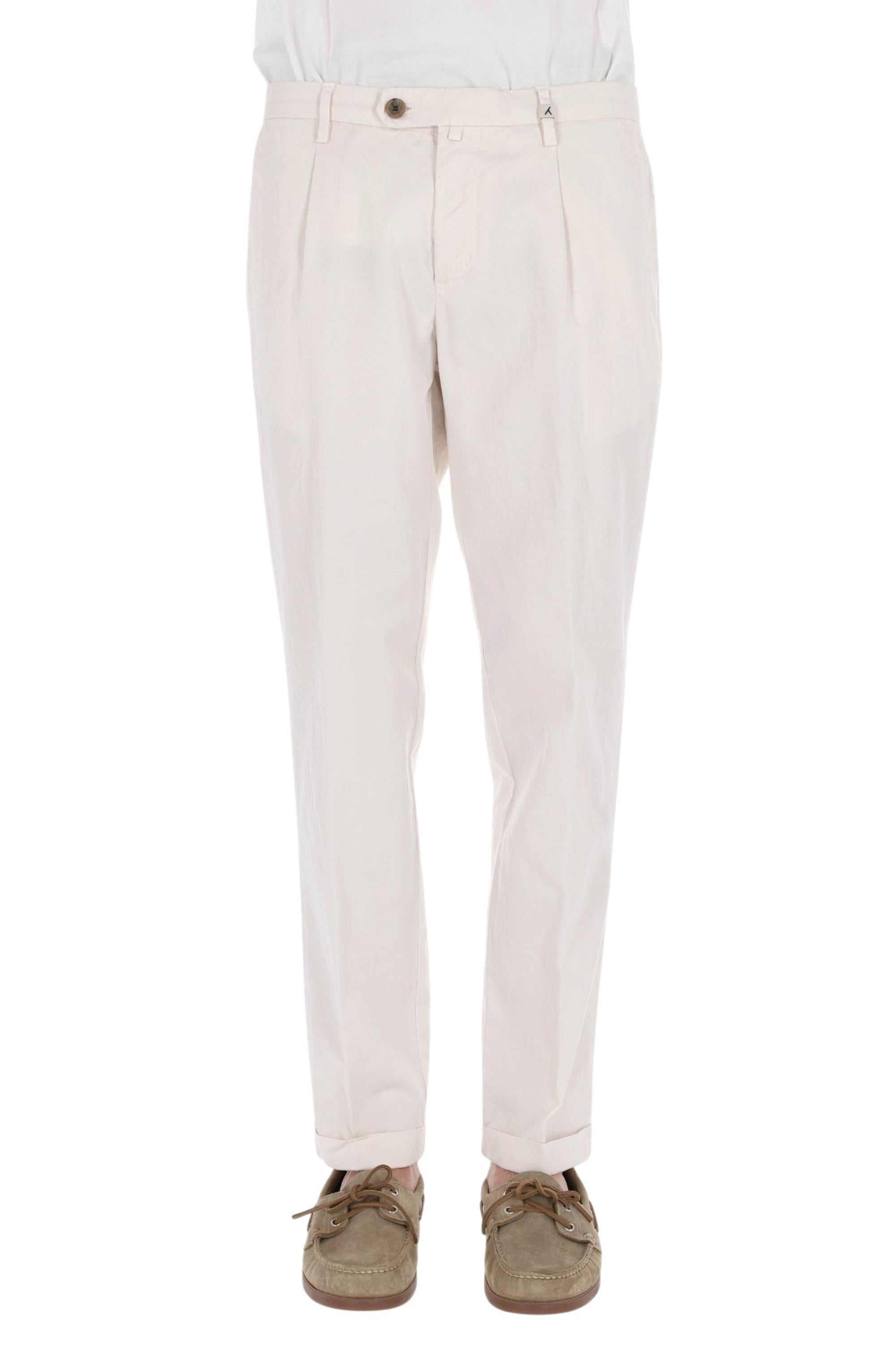 Myths Pantalone Zeus-P in cotone-lino 26M19L 85 04 