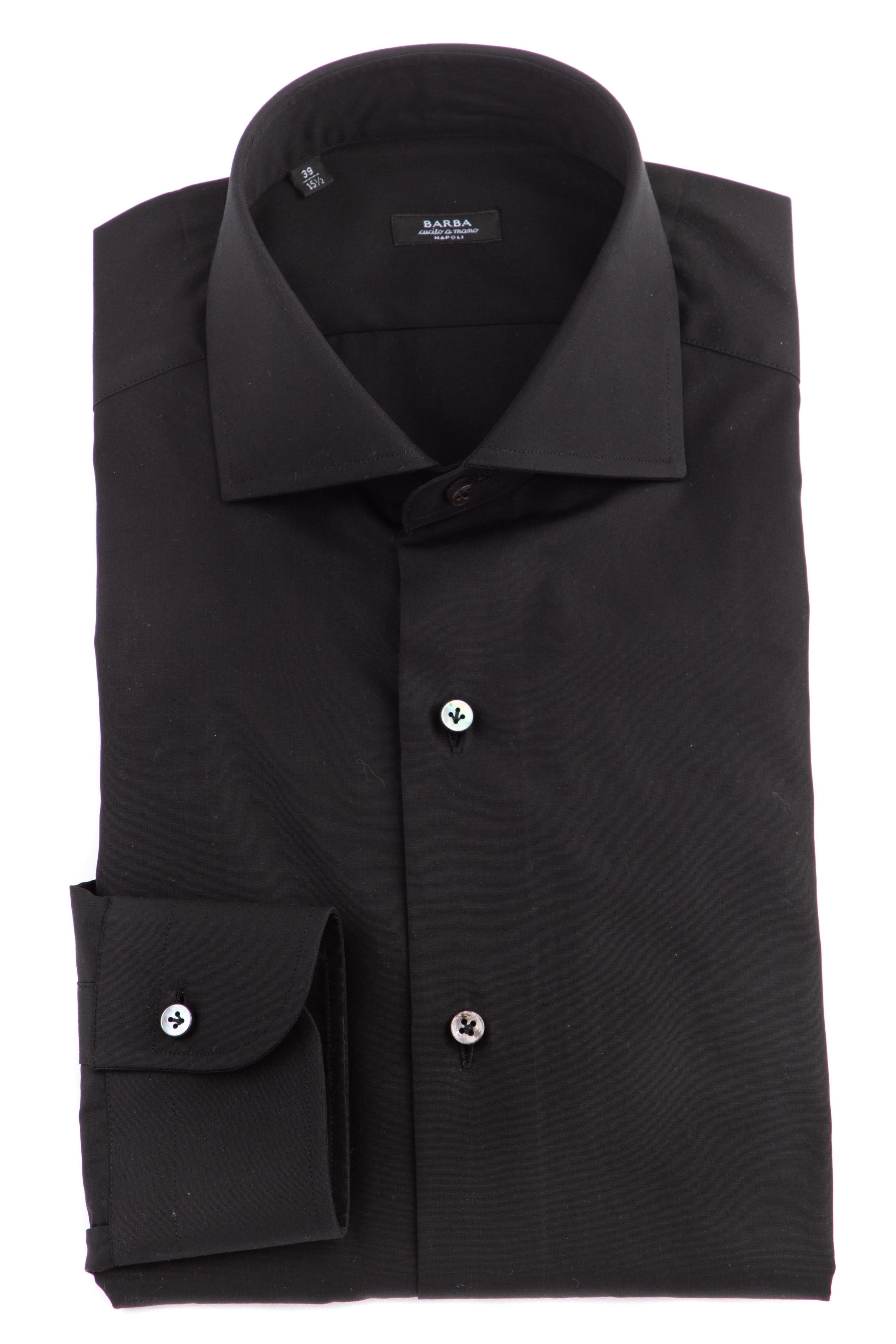 Camicia in popeline stretch etichetta nera I1U13P01PZ2708-2 NER Barba 