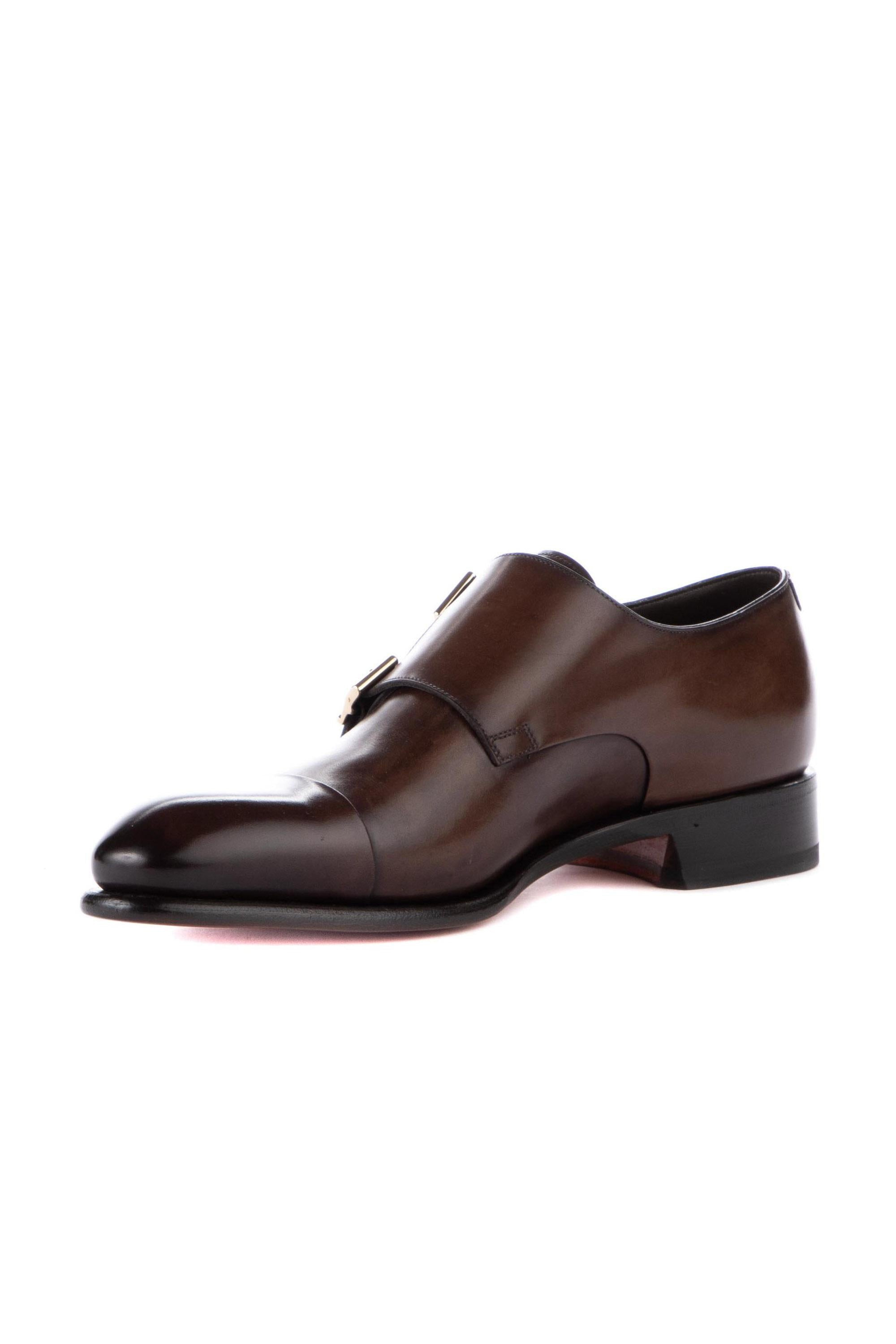 Santoni Scarpa doppia fibbia in pelle lavorazione Goodyear MCCR11652MC1HVVDT50 MAR 