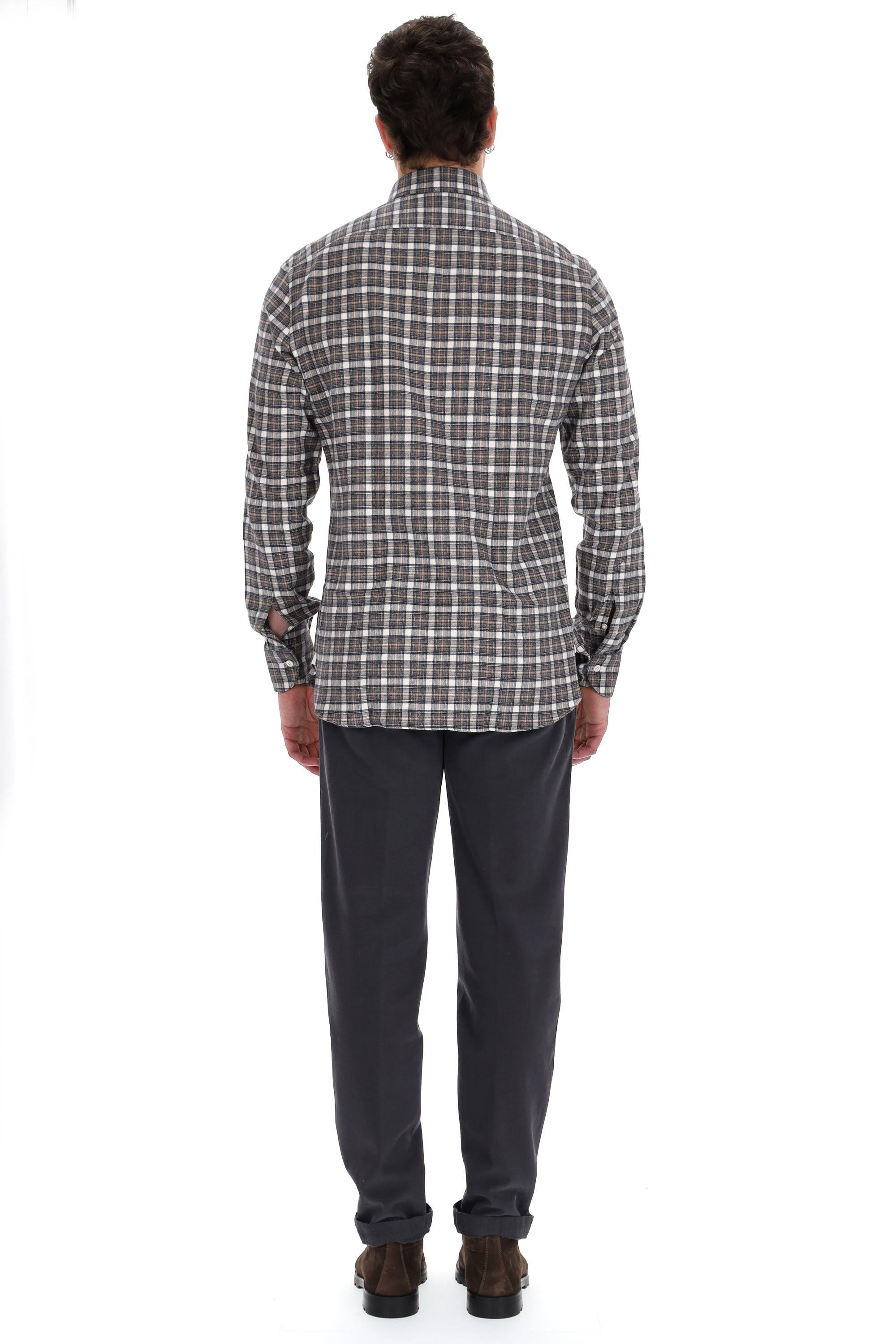 Camicia check in flanella linea Dandylife LIU13P0136062 X Barba 