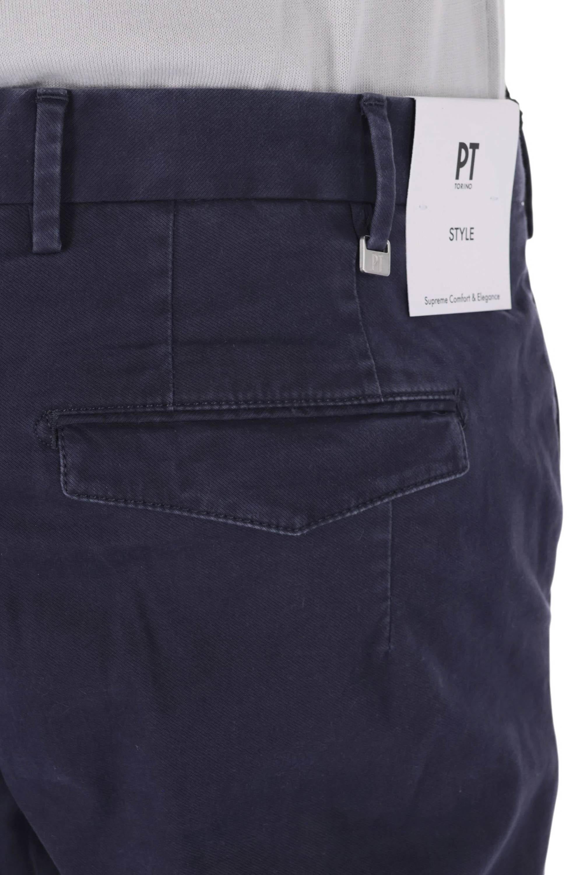 PT Torino Pantalone in tricotina di cotone Master fit COALMAZ00CL1 TU18-3 0360 