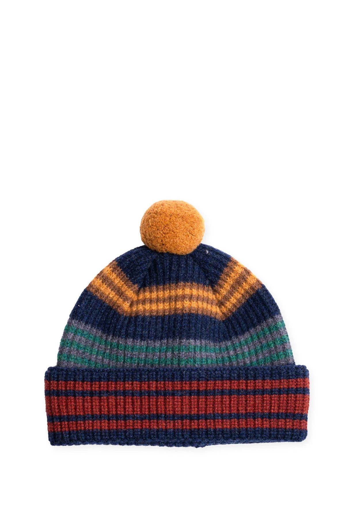 Howlin' Beanie in lana con pon pon SLOW HAT NAVY 