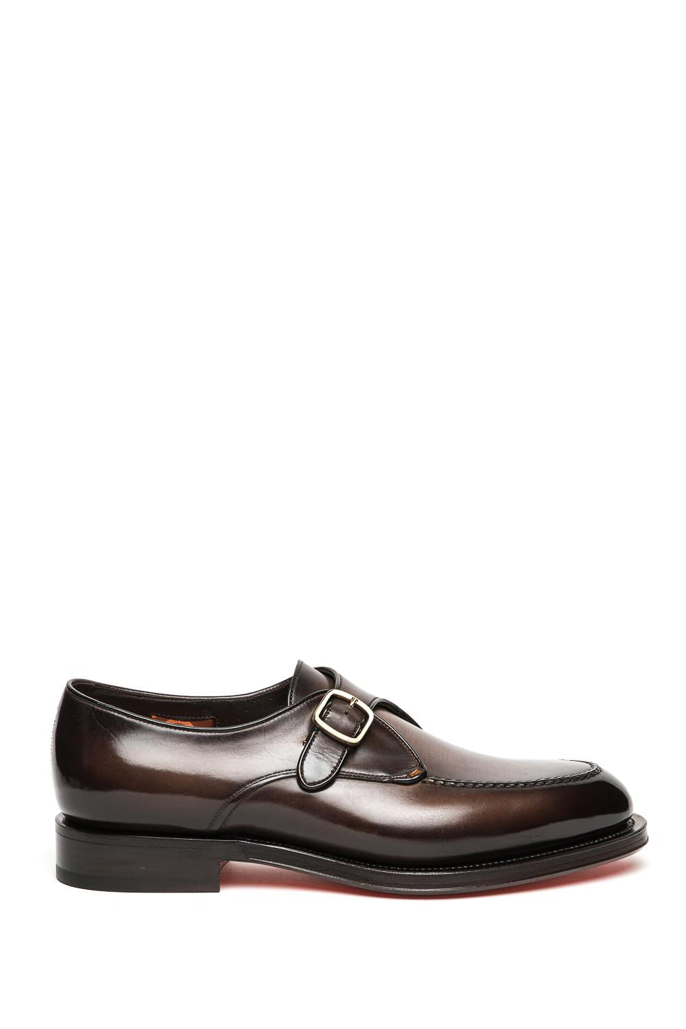 Santoni Scarpa mono fibbia in pelle lavorazione Goodyear MCC019118MD3HI0T E81 