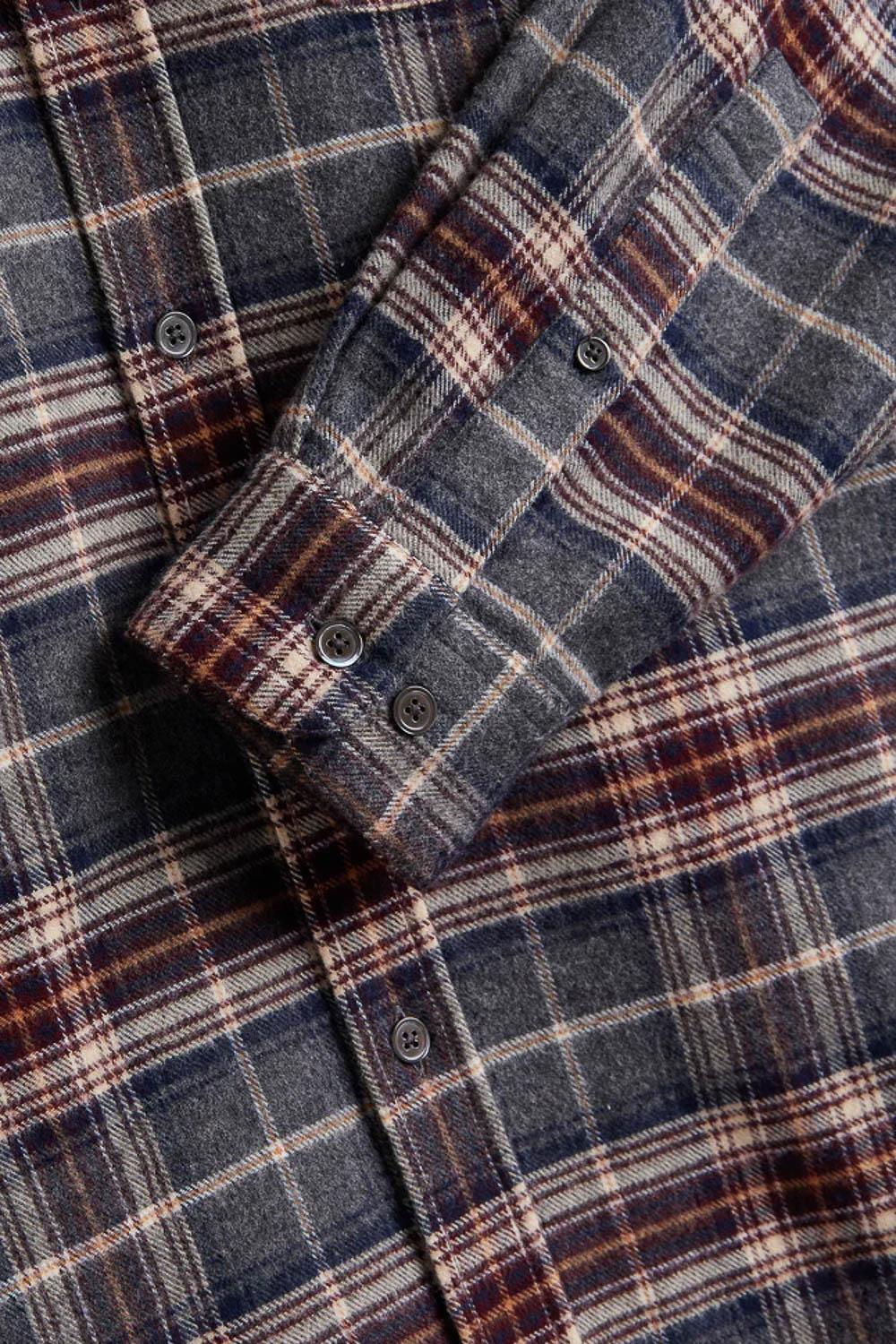 Portuguese Flannel Camicia in flanella di cotone modello Augusta 006 MLTCLR 