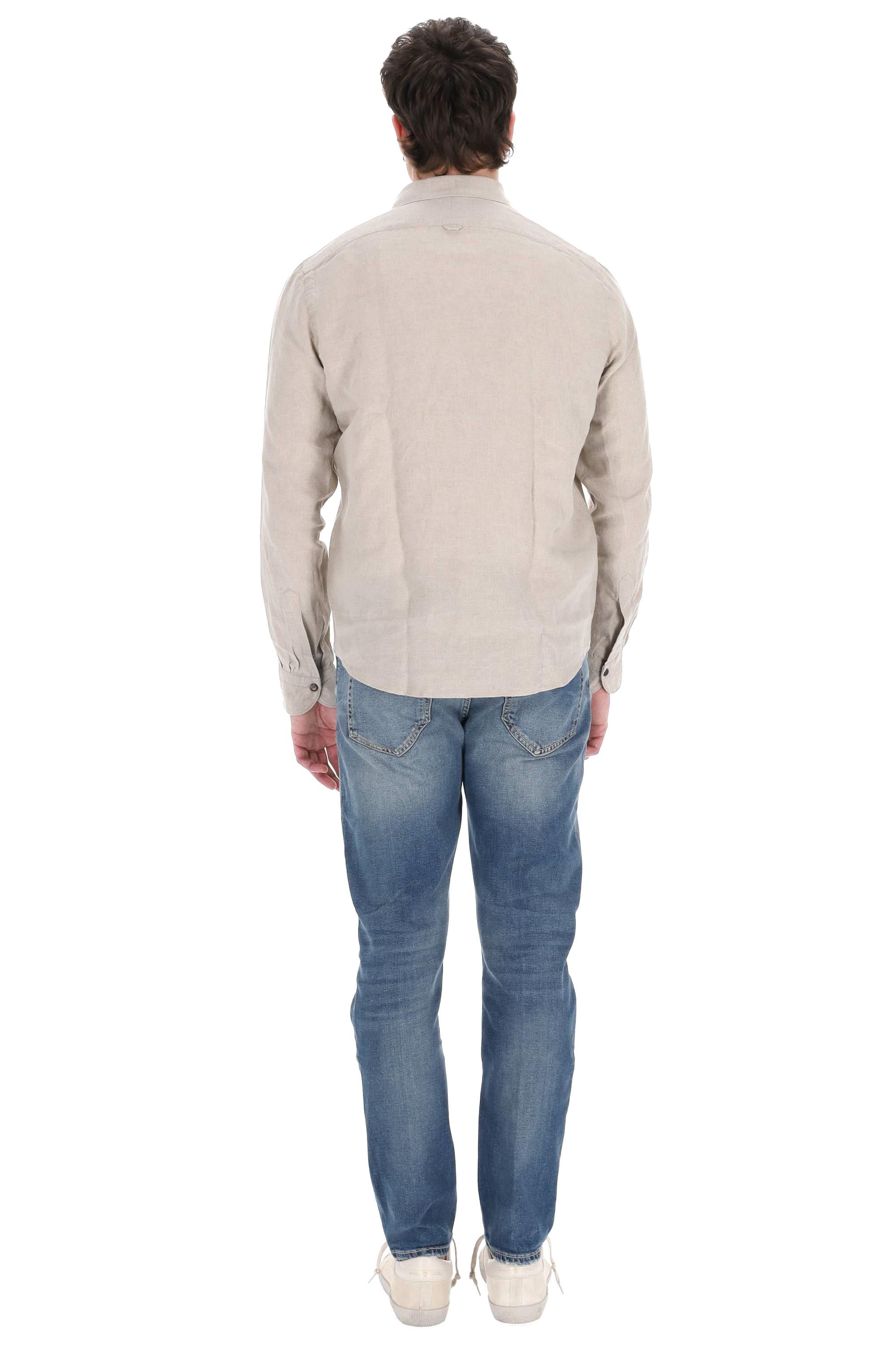 Finamore Camicia sartoriale in puro lino modello Maratea MEATP-430005-P5044 01 