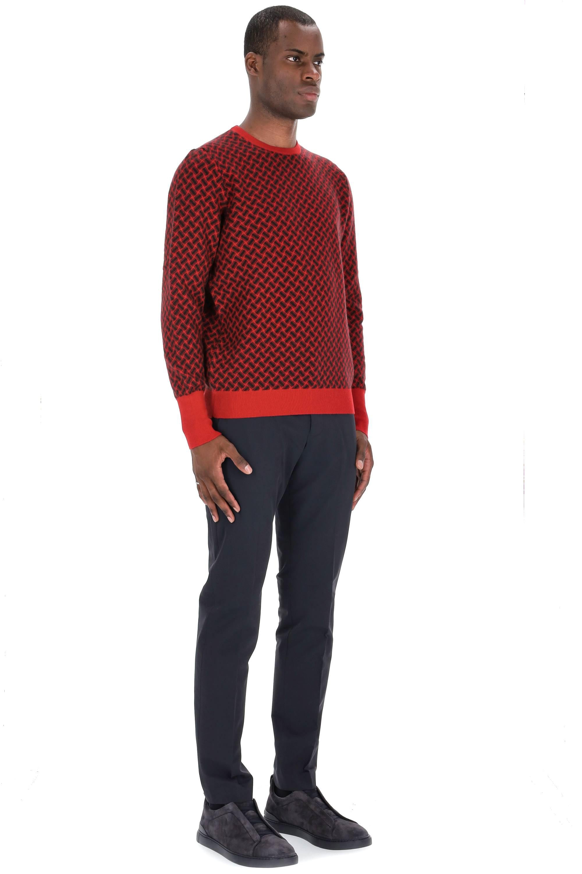 Maglia girocollo biscottino in cashmere D2K103-2 RB45 Drumohr 
