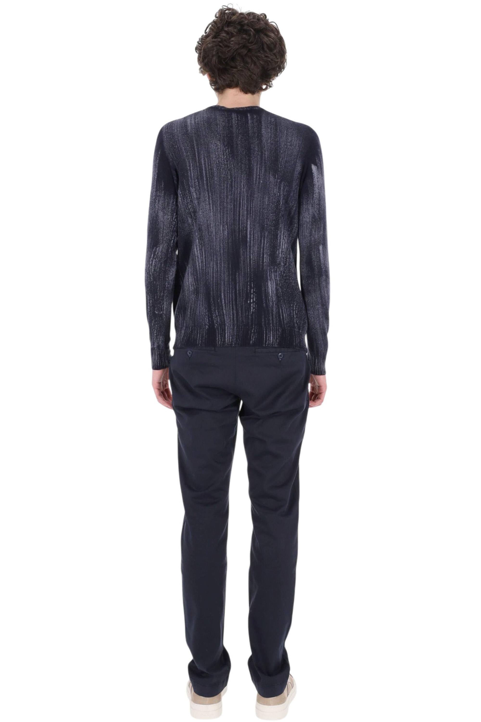 Avant Toi Maglia girocollo reversibile in cashmere light graffiato 224WU3100CLIV-D V00057 