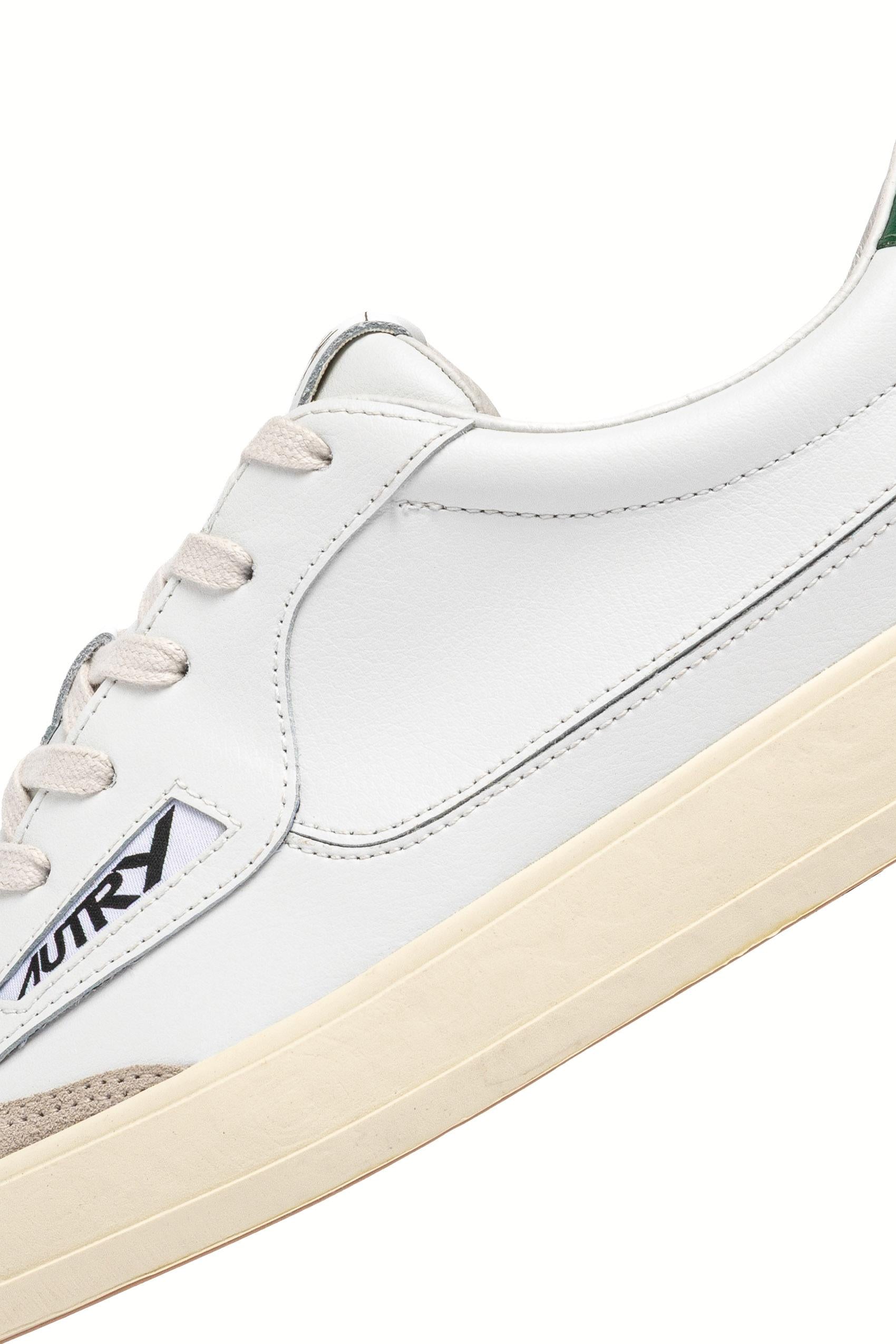 Autry Sneaker Windscape in pelle con talloncino verde SCLM UK06 WHT/AMAZON 