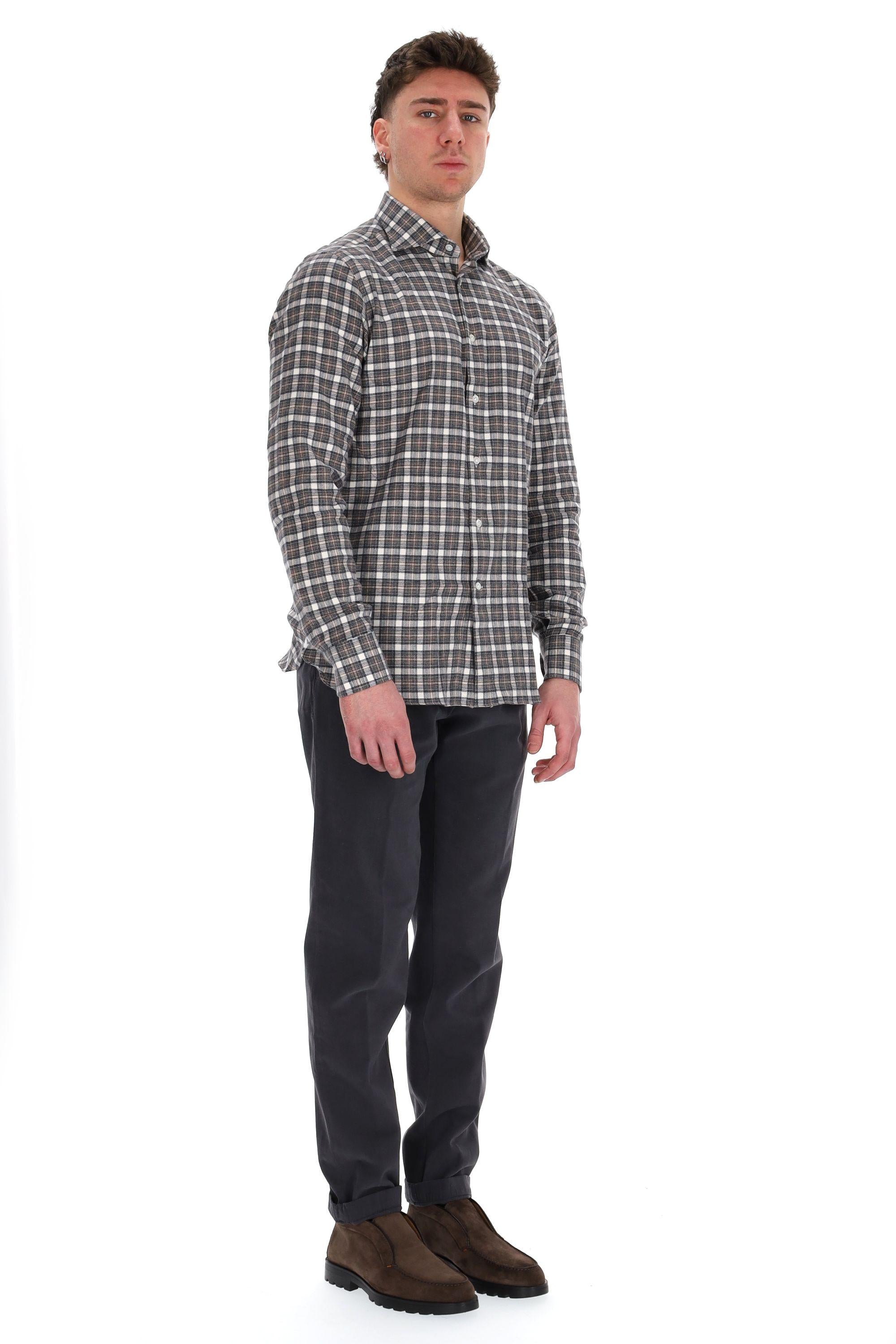 Camicia check in flanella linea Dandylife LIU13P0136062 X Barba 